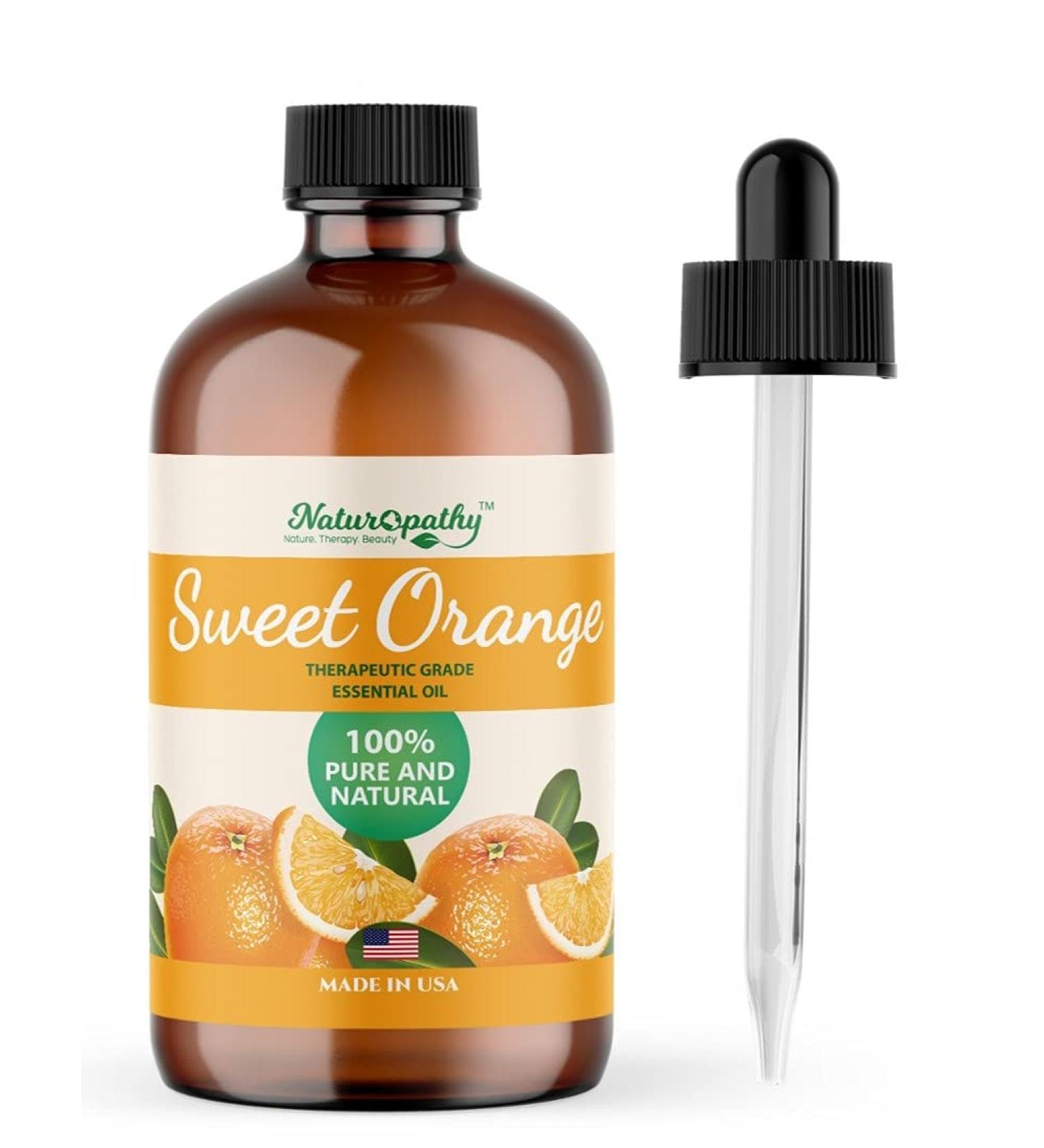 Naturopathy Essential Oil, Therapeutic Grade, Premium Quality Perfect for Aromatherapy (Orange, 4oz) Orange 4 Fl Oz (Pack of 1)