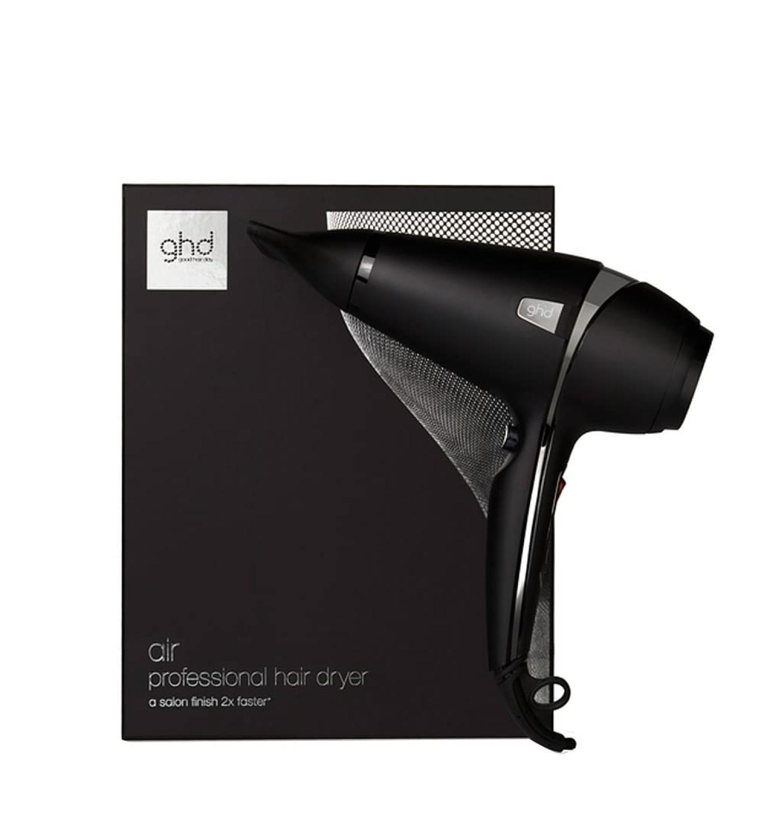 ghd air hair dryer professional powerful hair dryer with ion technology black