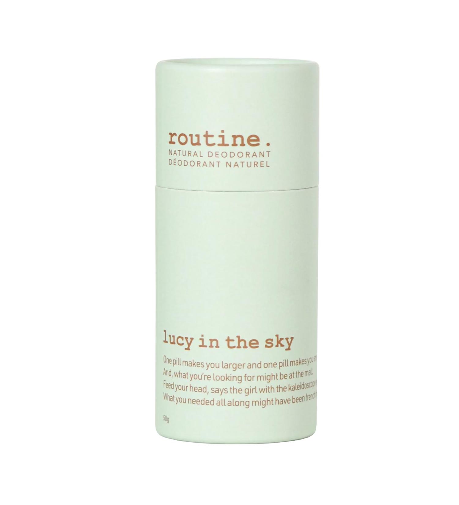 Routine Natural Deodorant Lucy in the Sky Deo Stick | 1.7 Fluid Oz. Natural Deodorant Aluminum Free Natural Deodorant For Women & Men | (Stick Formula) Patchouli 1.76 Ounce (Pack of 1) - Buy Online on GoSupps.com
