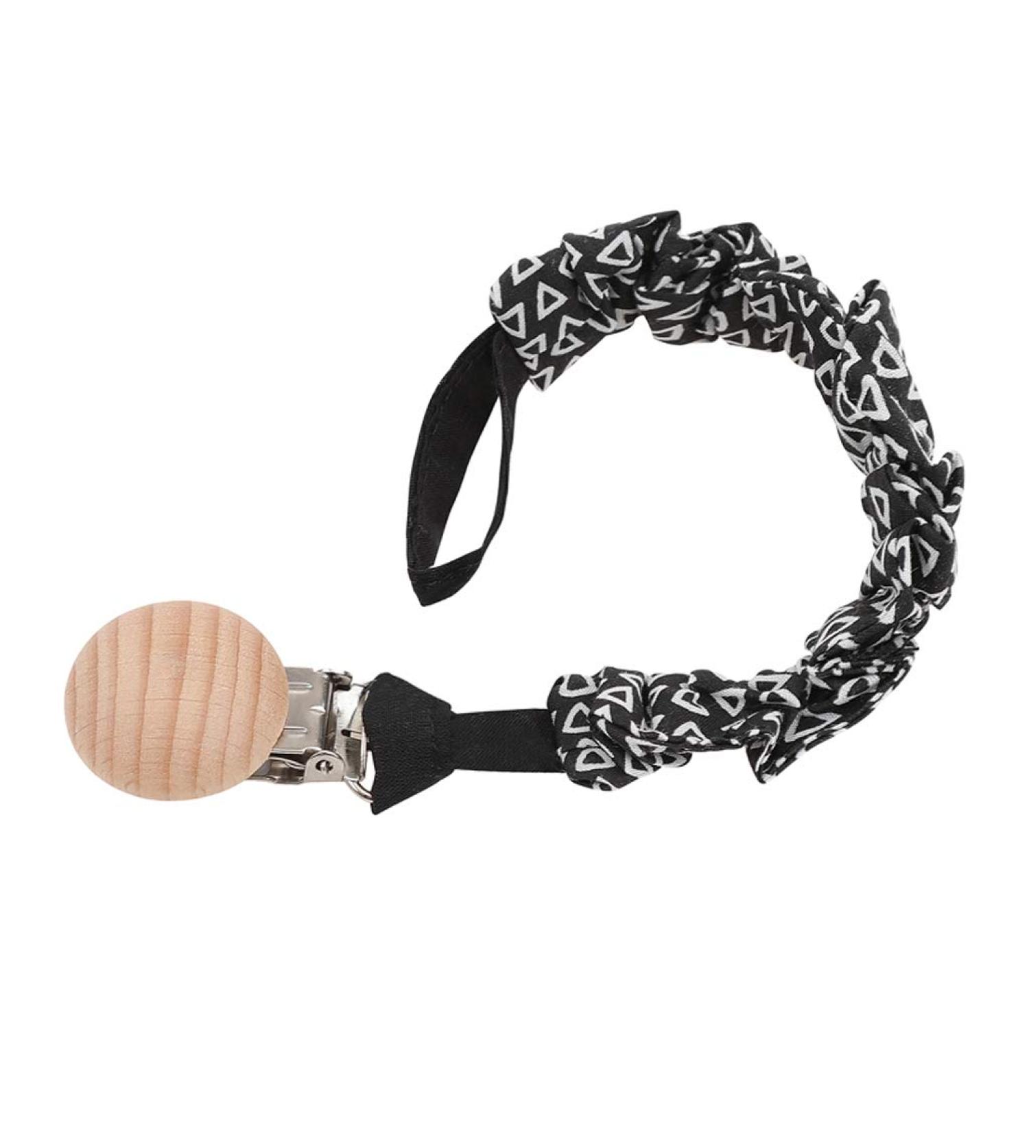 Tian-K Pacifier Chain | Handmade Cotton & Beech Wood Baby Clip | Safe Nipple Toys for Infants - Buy Online on GoSupps.com
