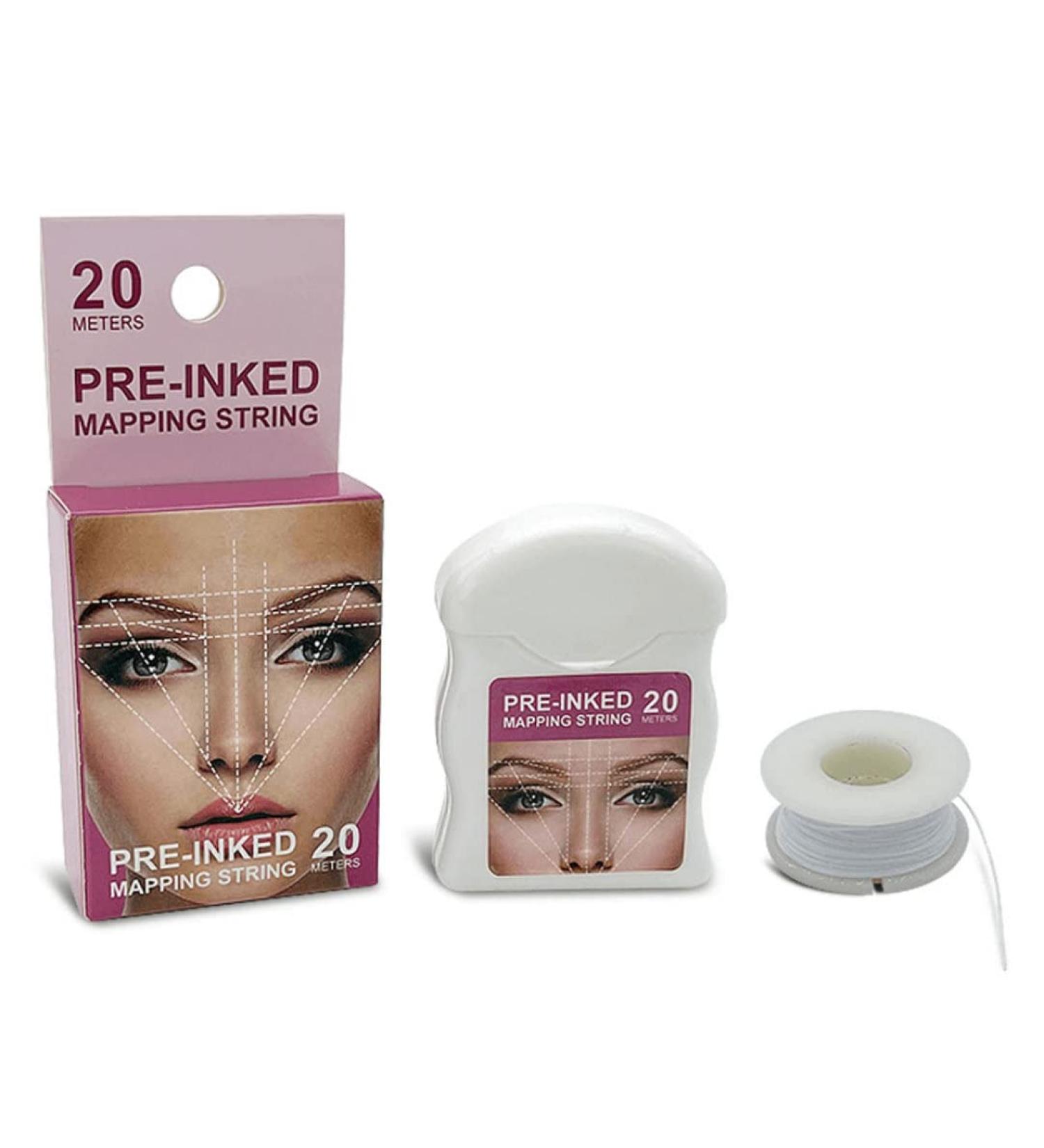Eyebrow Mapping String Pre-Inked Microblading Mapping String Microblading Brows String Supplies Eyebrow Tool White - Buy Online on GoSupps.com
