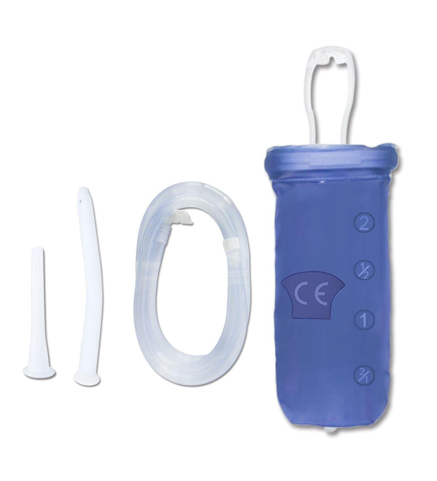 1.6L Intestinal Cleaning Irrigator Set - Travel Irons & Enema Device for Complete Detox - Intimate Shower & Cleansing Solution - Buy Online on GoSupps.com