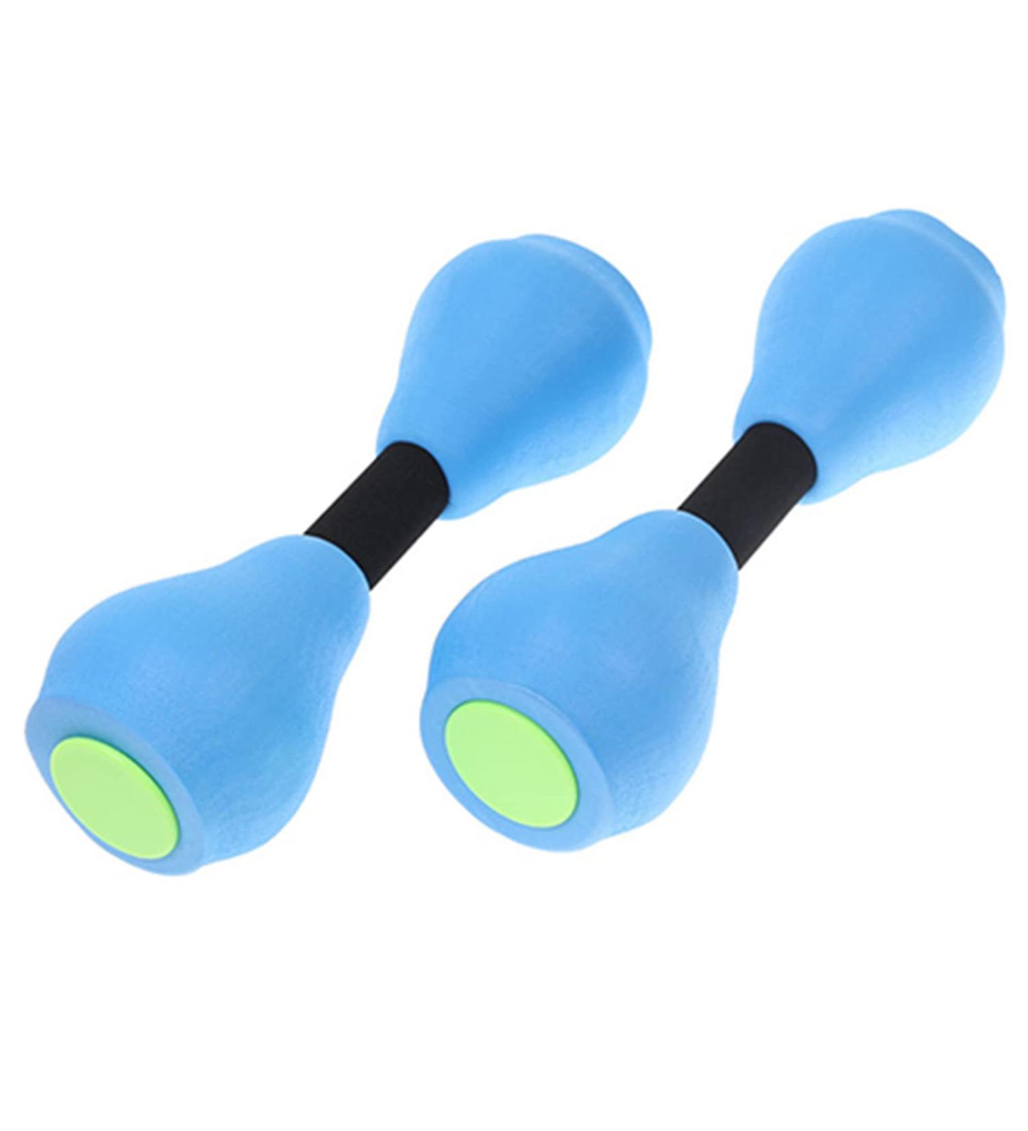 SDUSEIO 1 Pair Aquatic Exercise Dumbbells - Water Aerobics Foam Dumbbells for Pool Resistance Training - Blue (2 Pieces) - Buy Online on GoSupps.com