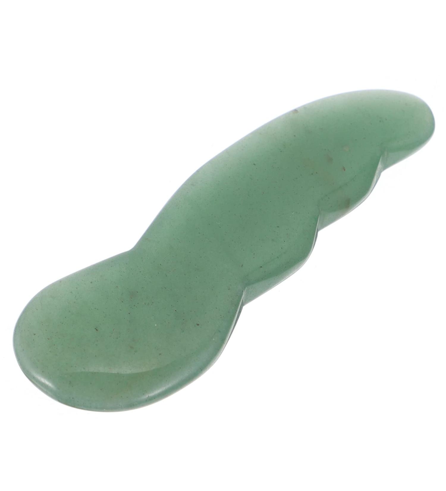 FRCOLOR 2 Pcs Tai Spa Body Massager Guasha Scraping Board & Reflexology Facial Tools - Green Jade Agate Scalp Comb & Trigger Point Massage Plates - Buy Online on GoSupps.com