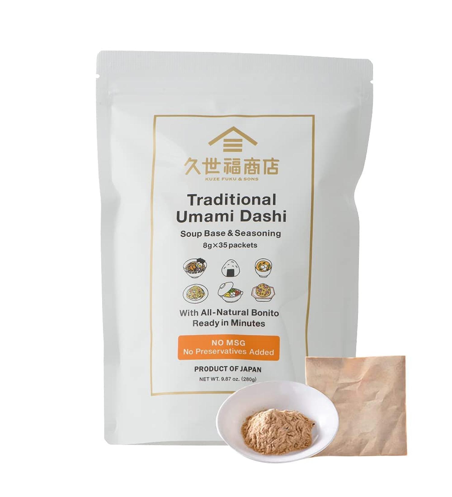 Umami Dashi Soup Base & Seasoning 280g - 35 Packets - All-Natural Bonito - Made in Japan - Buy Online on GoSupps.com