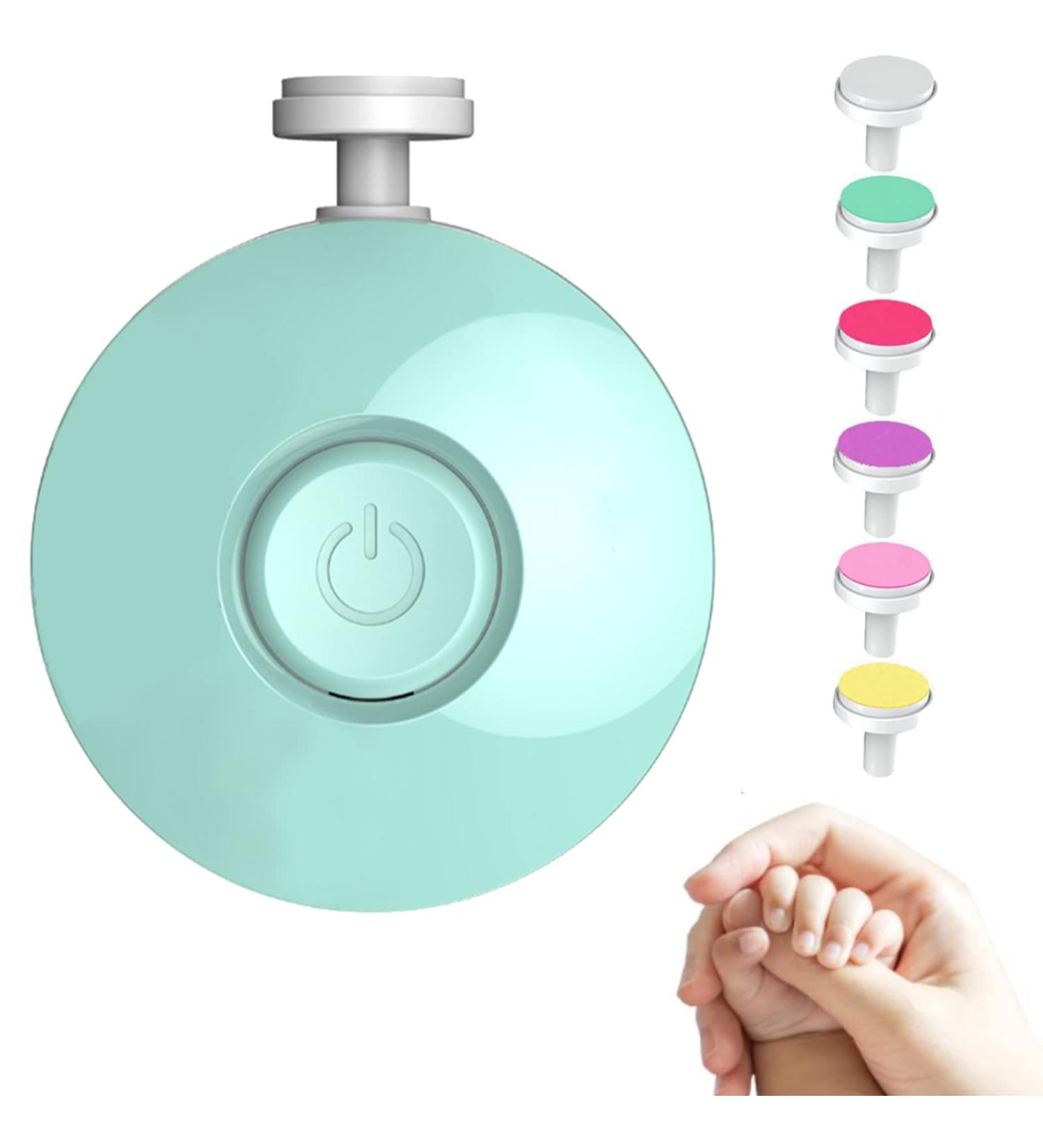 Electric Children Nail File - Safe 6-in-1 Nail Cutter for Babies & Toddlers | Interchangeable Grinding Heads | Healthy & Gentle Care - Buy Online on GoSupps.com