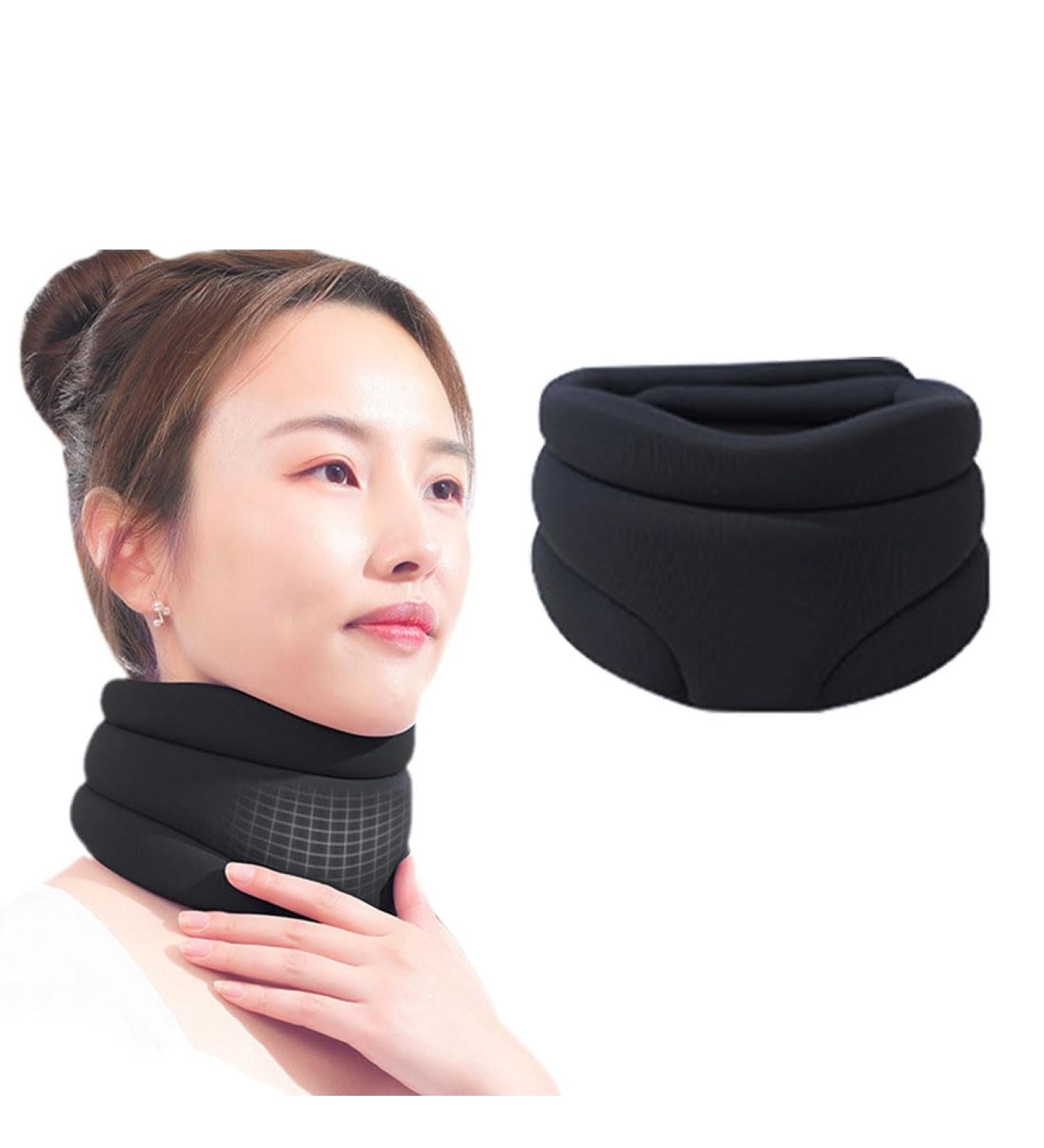 Cervicorrect Neck Brace Cervicorrect Neck Brace by Healthy Lab Co Neck Brace for Sleeping Cervical Neck Brace for Snoring Neck Braces for Neck Pain and Support (Black) - Buy Online on GoSupps.com
