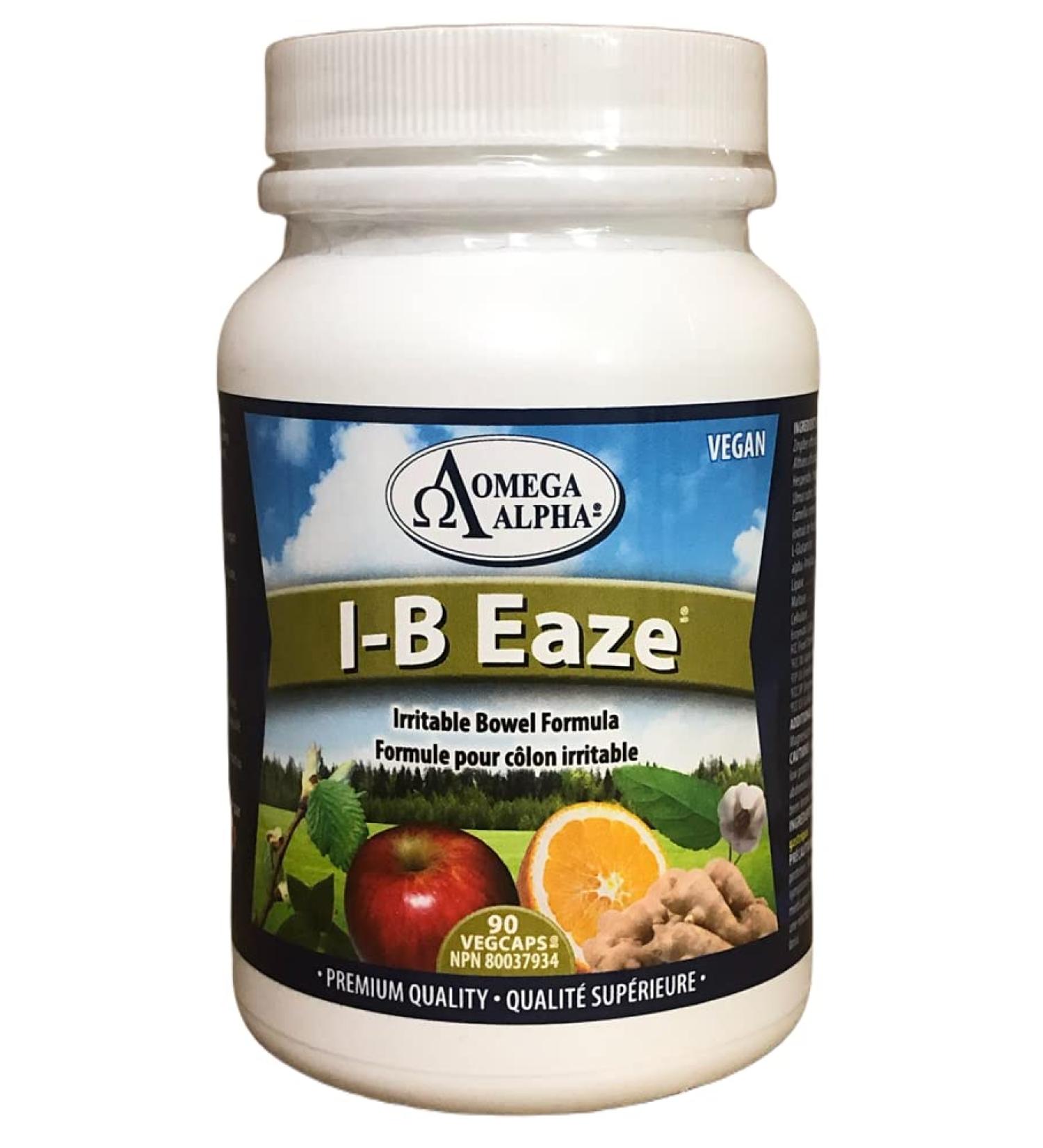 Omega Alpha I-B Eaze - Support for Intestines & Stomach Ulcers | 90 Capsules - International Shipping Available - Buy Online on GoSupps.com