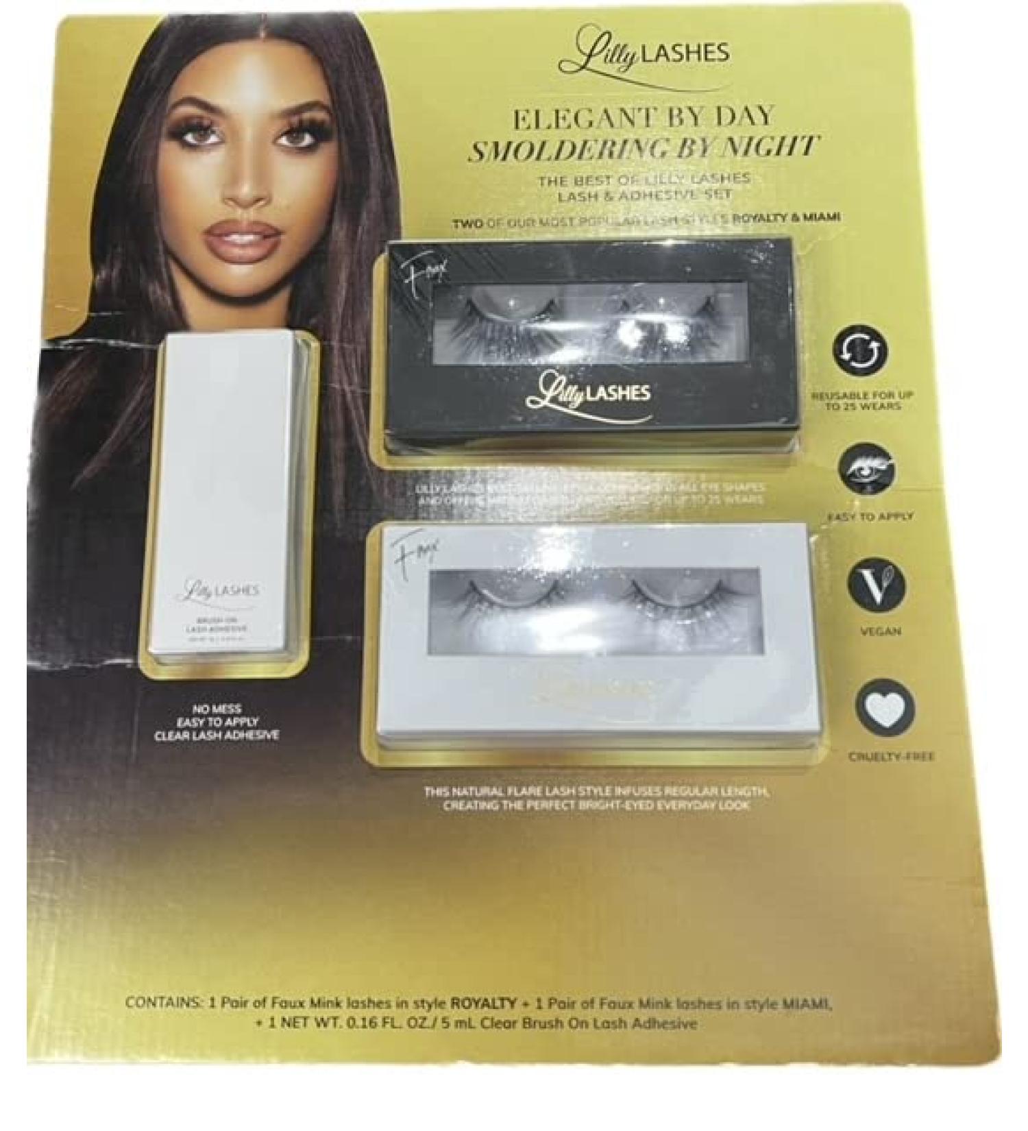 Elegant by Day, Smoldering by Night: Lilly Lashes Lash & Adhesive Set - Buy Online on GoSupps.com