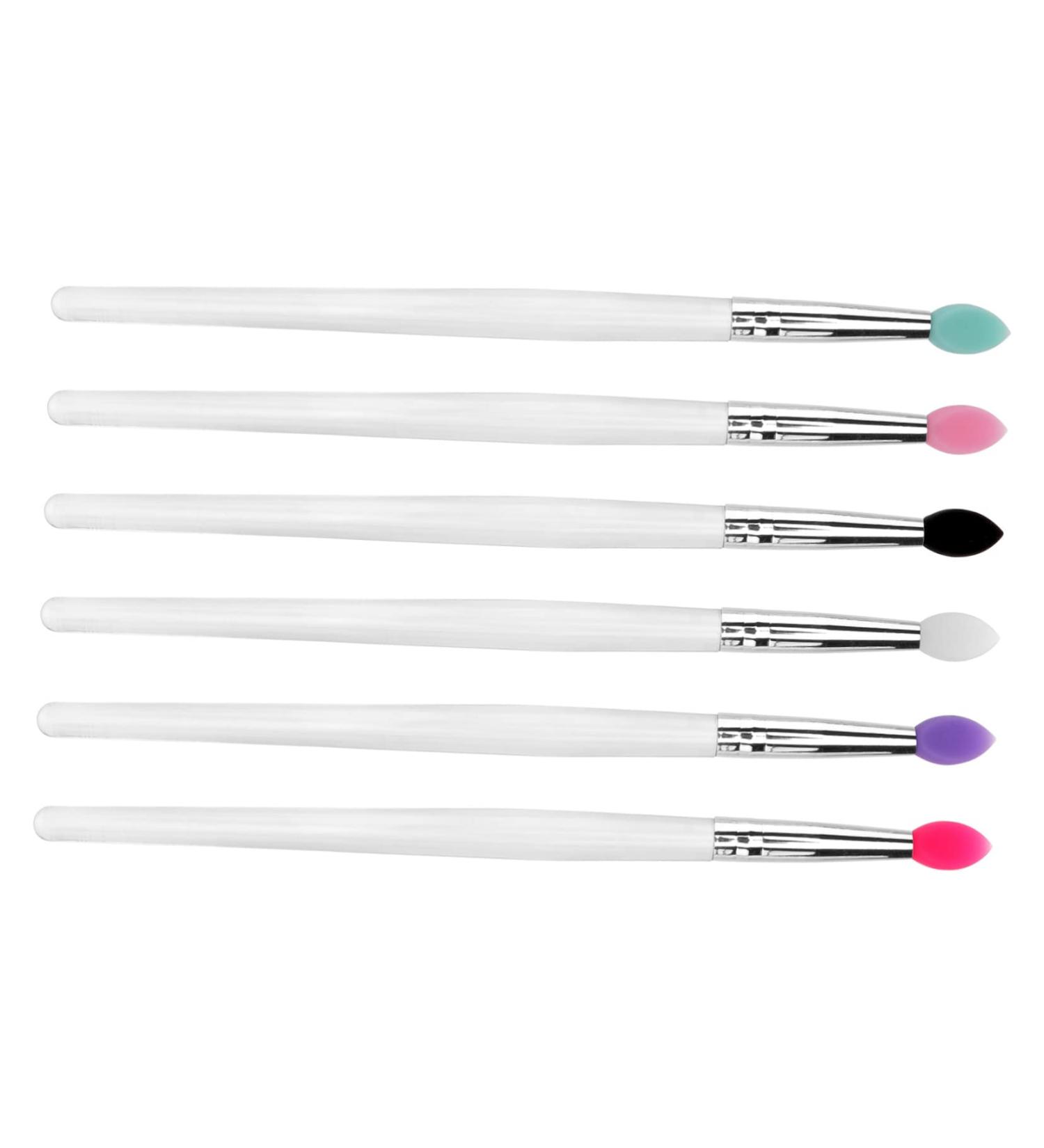 Beaupretty 6PCS Eye Shadow Brush Set - Crease Eyeliner & Flat Makeup Brushes for Flawless Eyeshadow Application - Dual Sided & Cream Compatible - Buy Online on GoSupps.com
