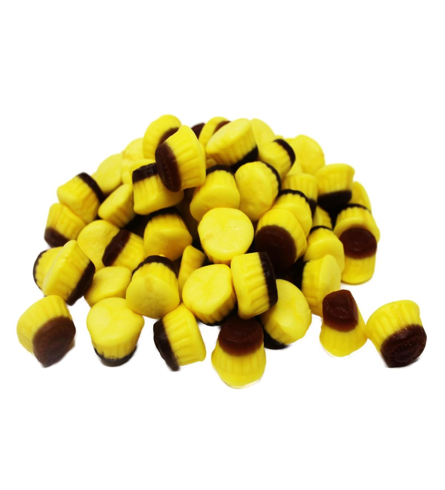 Fruchtgummi B ren & Co. Fruit Gum Jelly Caramel Pudding Tartlets Yellow Brown Halal 175g - Buy Online on GoSupps.com