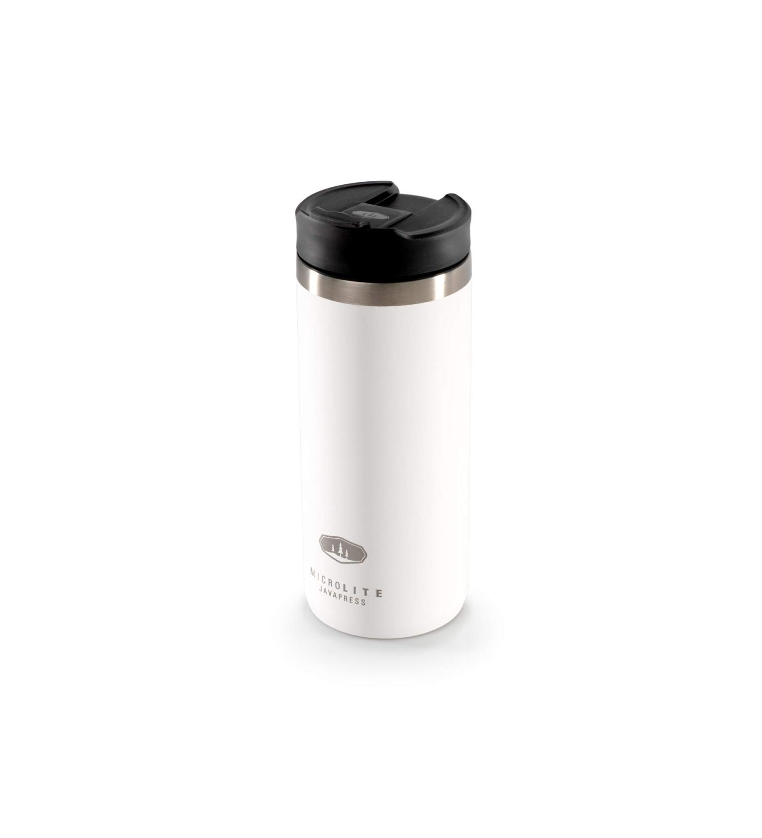 GSI Outdoors Microlite Javapress Vacuum Insulated Mug - White | 1-Size for Superior Hot Beverage Enjoyment - Buy Online on GoSupps.com