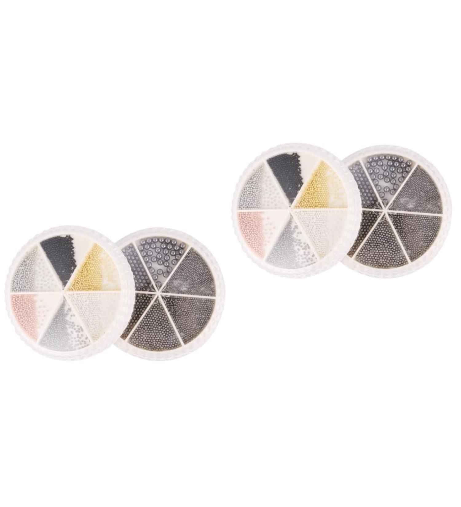 Healeved 4 Sets Mini Nail Beads Nail Art Craft Nail Jewels Glitter Nail Ornaments 3D Manicure Decals Nail Art Accessory Nails Art Rhinestones Nail Art Charms Fingernail Charms Assorted - Buy Online on GoSupps.com