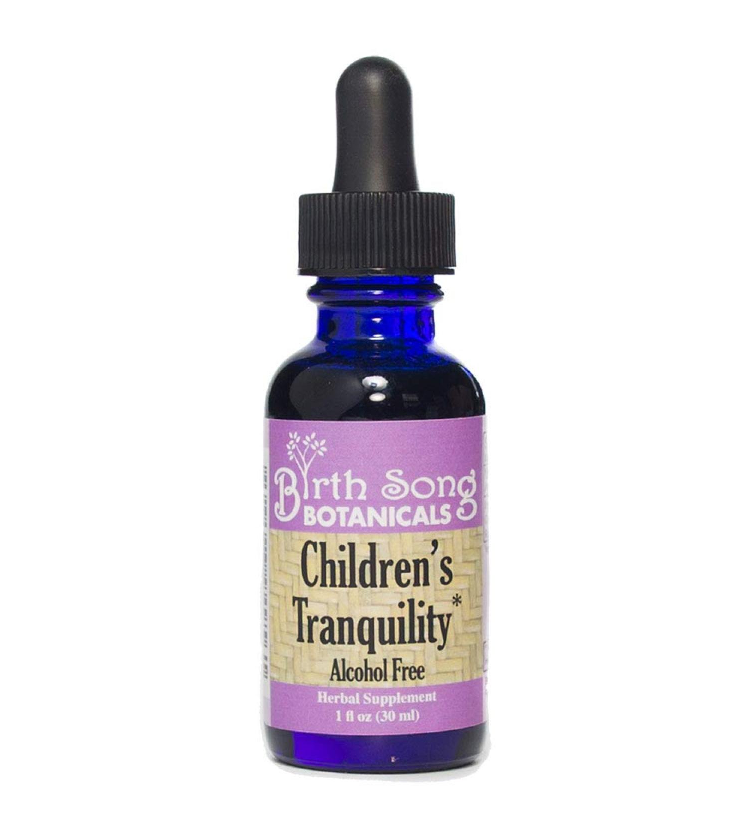 Birth Song Botanicals Children's Tranquility Tincture, Herbal Supplement with Valerian Root and Chamomile, 1oz Bottle Children's Herbal Immune Support, 1oz - Buy Online on GoSupps.com