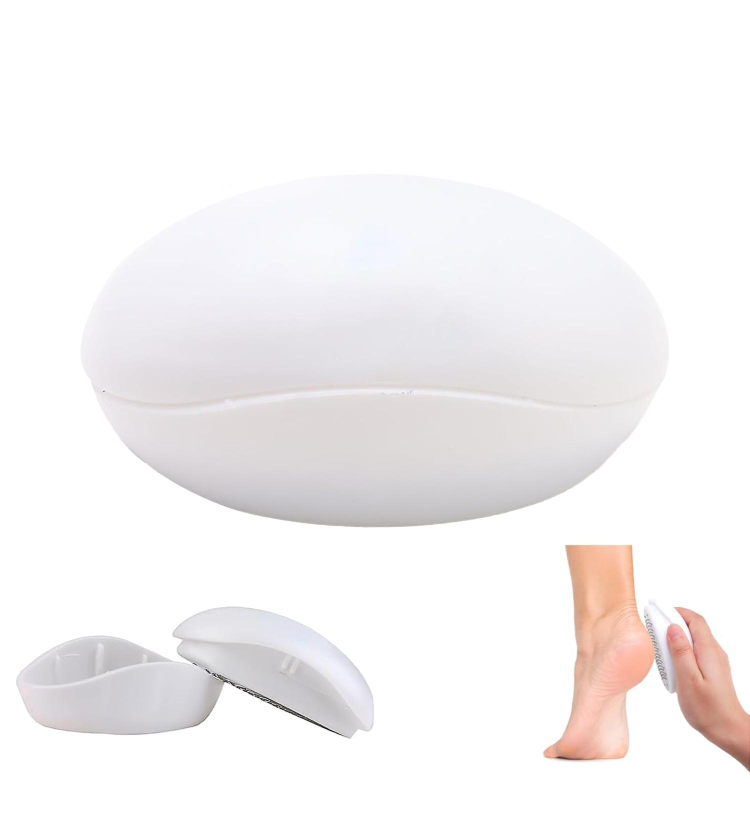 Creative Egg Foot Grinder Portable Egg Callus Remover Egg Shape Foot Scrubber Perfect for Foot Spa Egg Shaped Foot Scrubber Home Salon and Removing Tough Calluses and Dry Skin - Buy Online on GoSupps.com