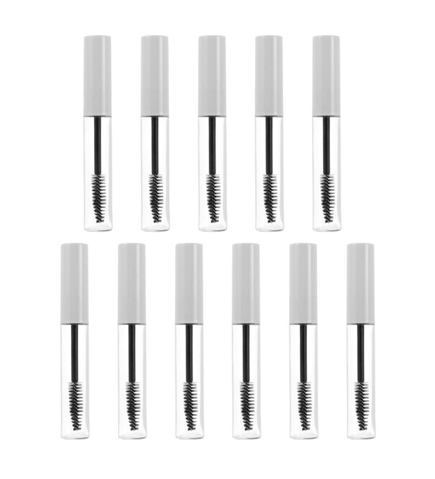 LALAFINA 11PCS Empty Mascara Tube Durable Mascara Tubes Eyelash Brush Tubes Eyelash Cream Bottles for Ladies Women 11x1.5cm White - Buy Online on GoSupps.com