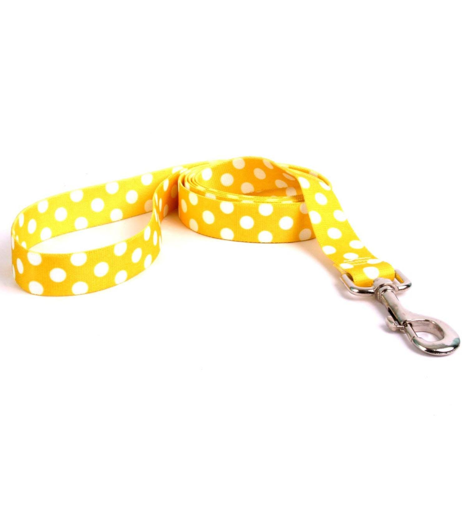 Yellow Dog Design 3/4" x 60" (5 ft.) Lemon Polka Dot