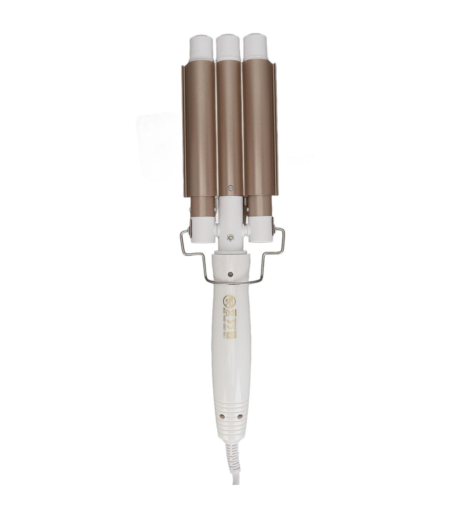 Best 3 Barrel Curling Iron - Wavy Curling Wand for All Hair Types | Ceramic Heating Hair Crimper - International Shipping - Buy Online on GoSupps.com