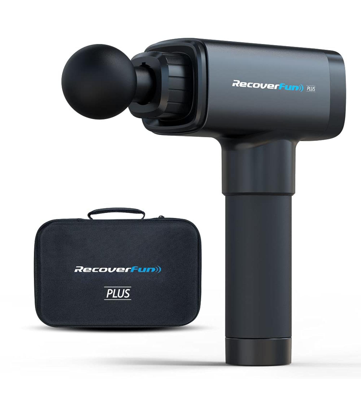 Recoverfun Plus Massage Gun - 13mm Deeper Tissue Percussion for Fitness Experts and Athletes - Buy Online on GoSupps.com