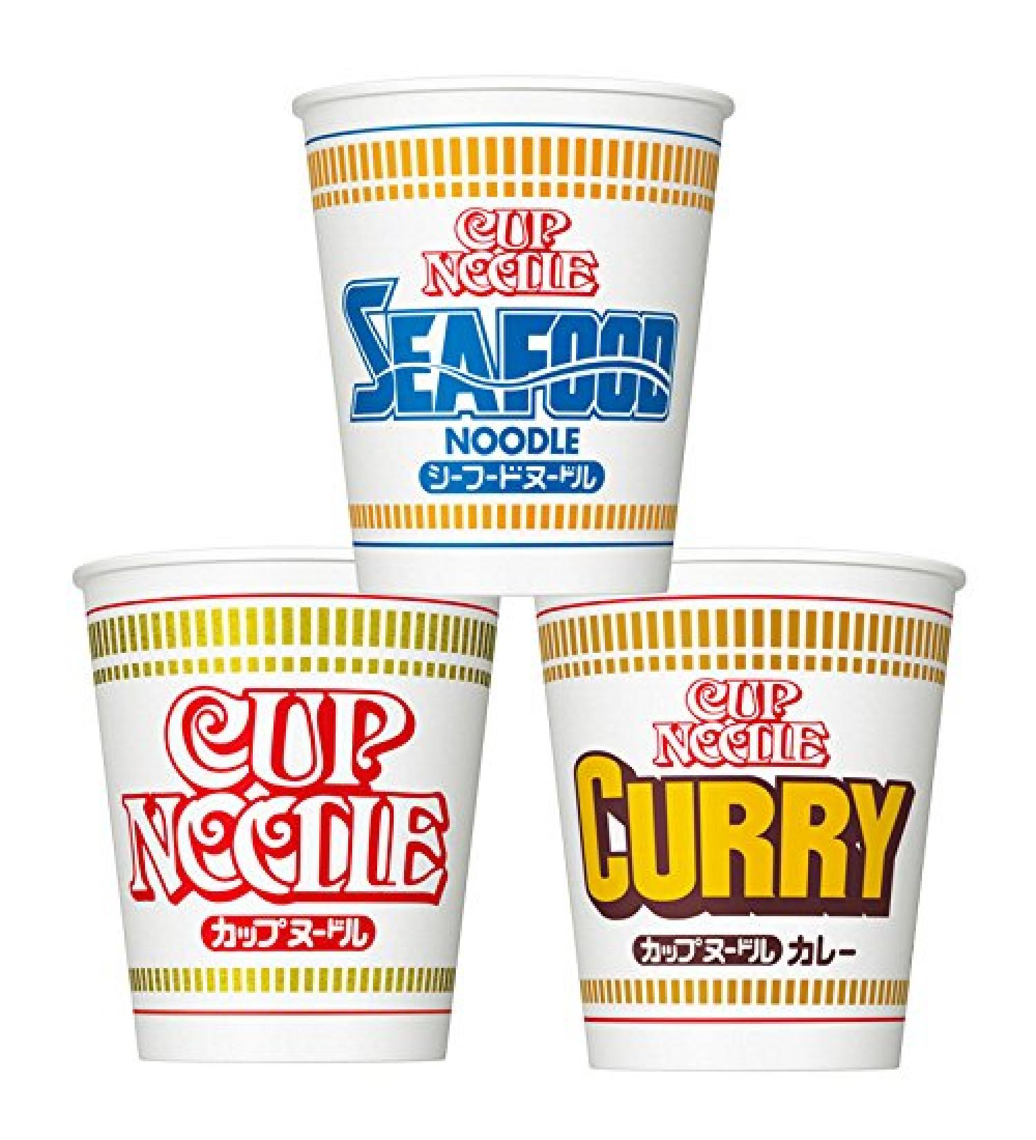 Nissin Japanese Cup Noodles Ramen Seafood Curry Soy Sauce - 10pcs Set - Buy Online on GoSupps.com