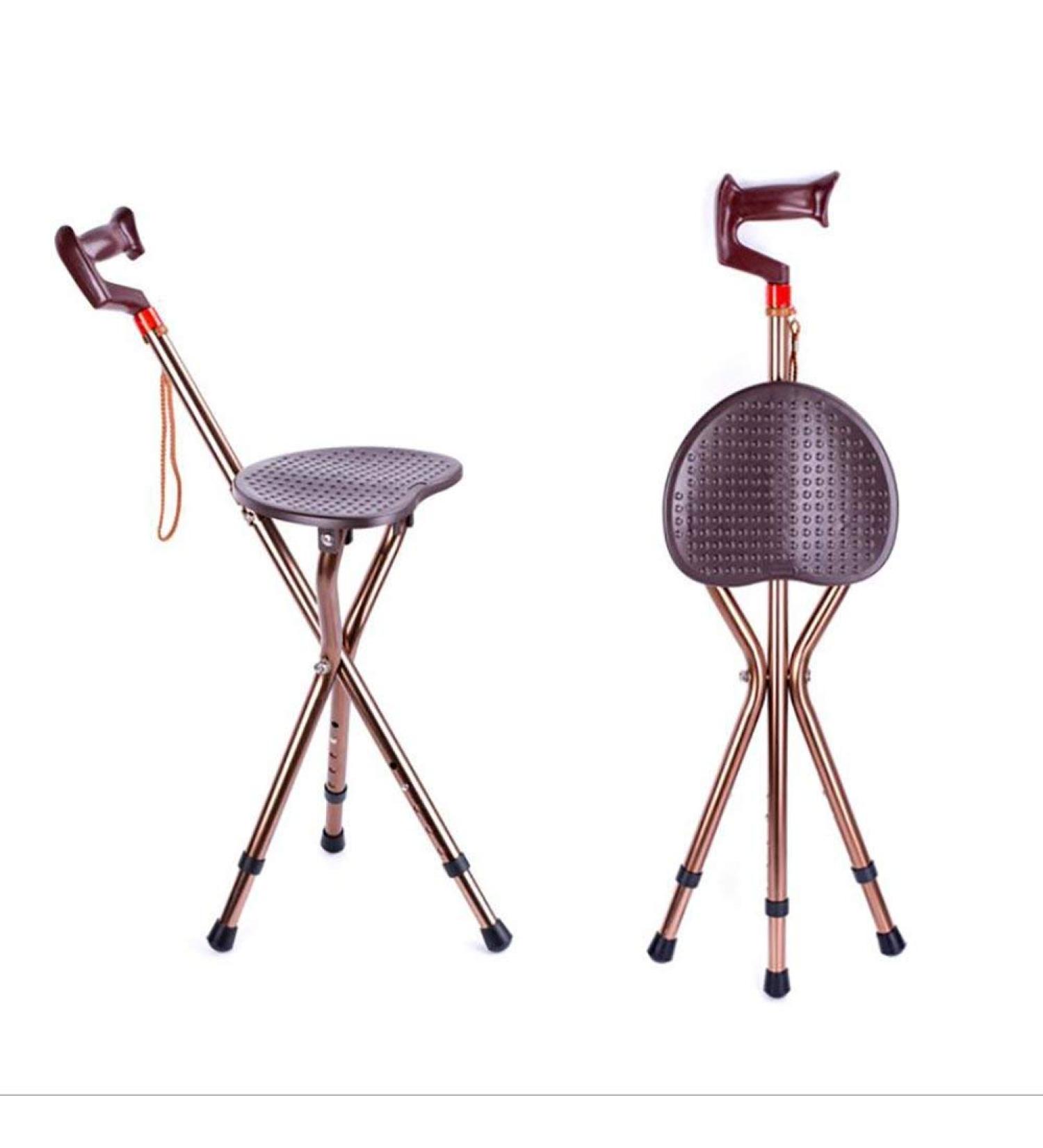 Aid Folding Seat Cane Height Adjustable Aluminum Alloy Cane Seat Crutches Hello Independence - Buy Online on GoSupps.com