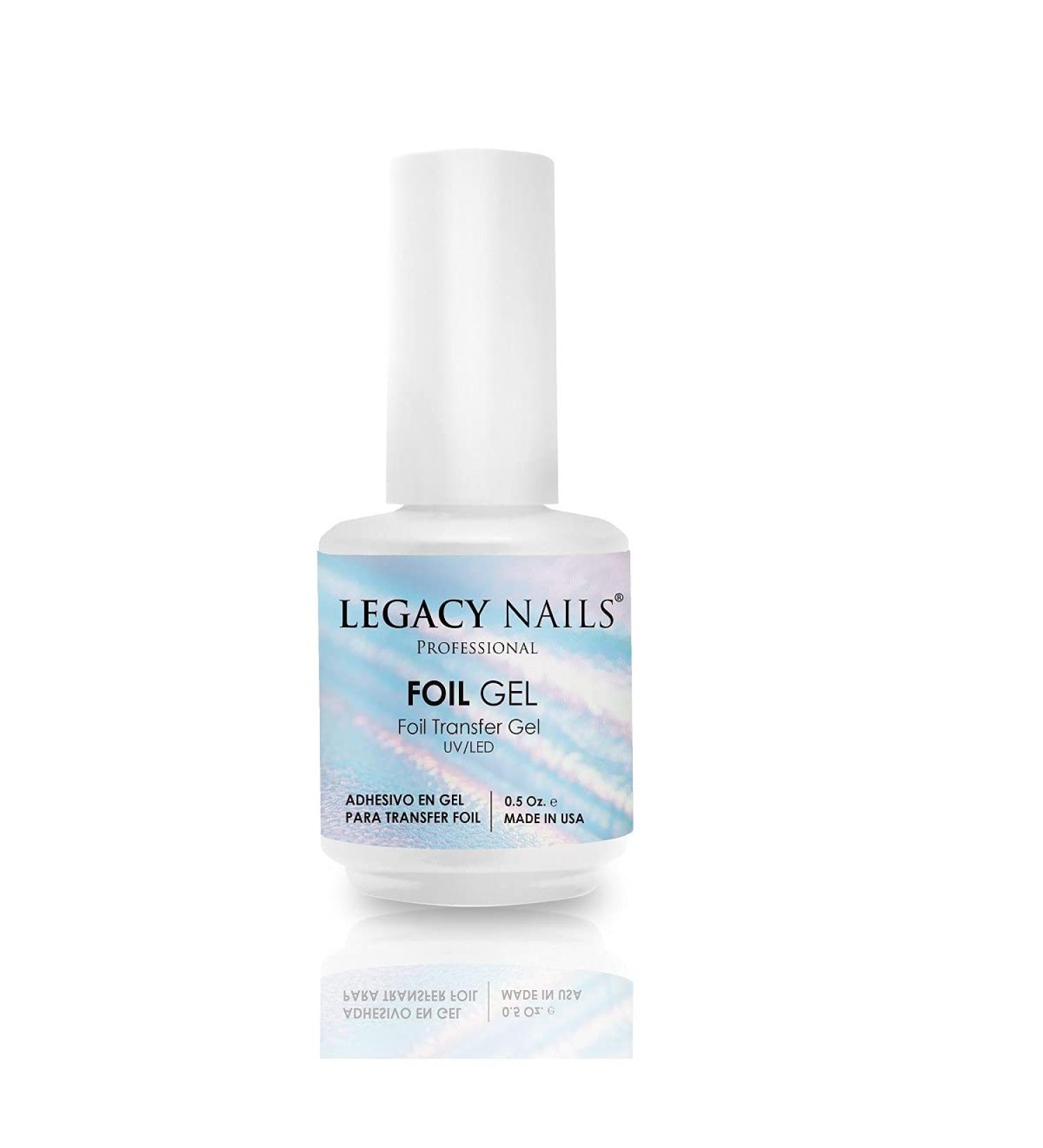 Legacy Nails FOIL Transfer Gel 0.5oz - Long-Lasting No Crack Glue Gel for Nail Art Stickers & Tips | UV/LED Curing - Buy Online on GoSupps.com