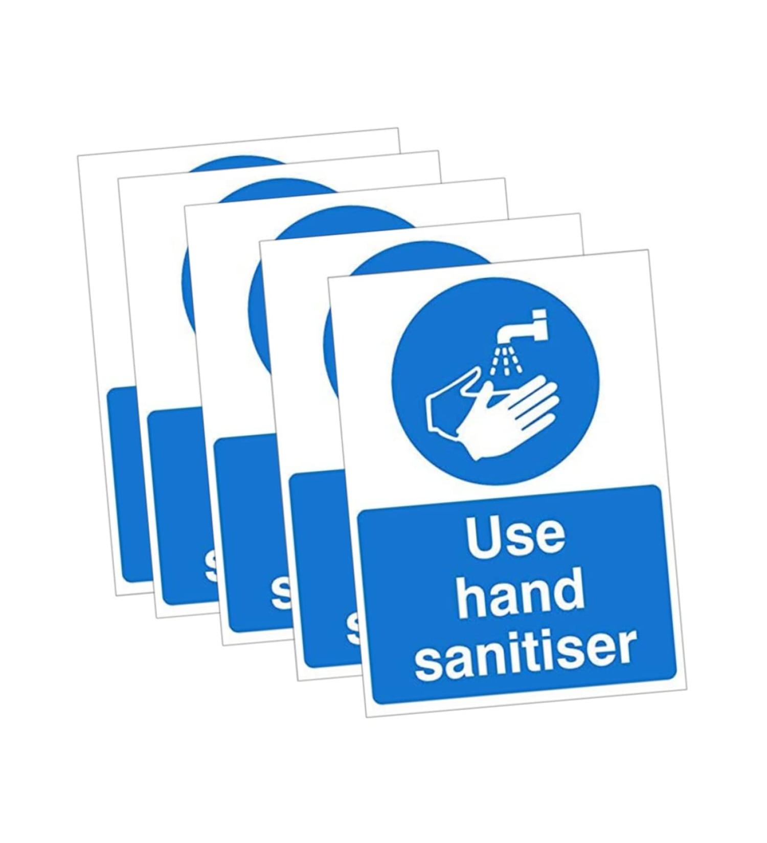Healvian 5pcs Hand Sanitzer Poster Stickers Decal Safety Informative Sign Wash Your Hands Sign Bathroom Sink Sticker Hand Sanitiser Decals Pvc Safety Warning Decals Use Hand Sanitiser Sign 20X15X1cm As Shown 5pcs - Buy Online on GoSupps.com