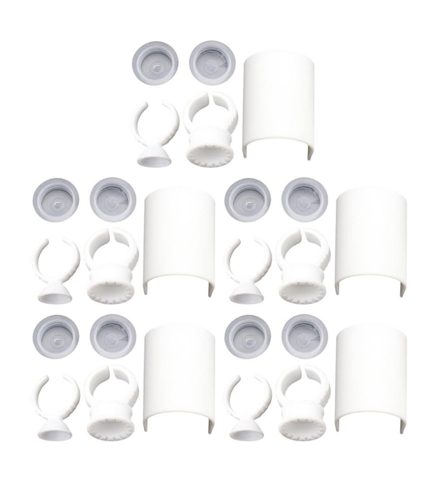 FRCOLOR Eyelash Extension Tools - 5 Sets U-Shaped Separator & Glue Rings | Best Eyelash Cups for Makeup - Buy Online on GoSupps.com