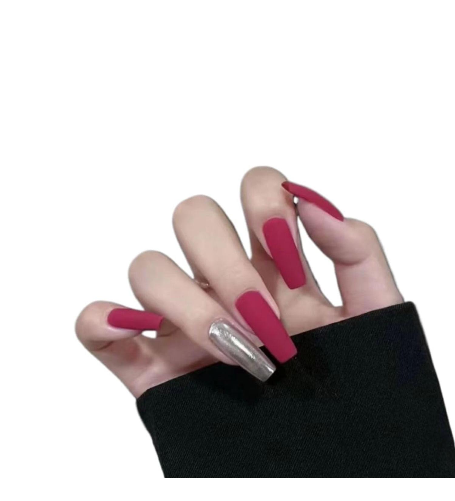 Temperament manicure hand-wearing a long manicure white in summer fake nails student A.(S)