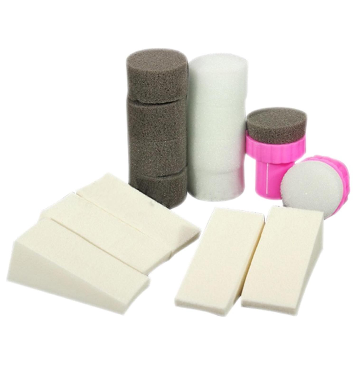 1 Set Nail Art Kits Sponge Stamper Shade Transfer Template Polish Manicure Sponge Nail Art Tool Gel Nail Polish Stamper Sponge for Color Fade Gradient Blooming Random - Buy Online on GoSupps.com