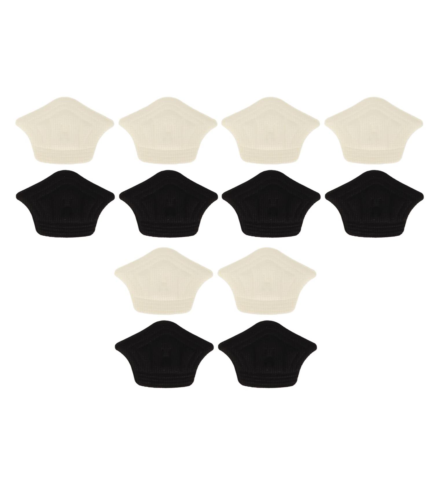 6 Pairs Heel Pads for Shoes | Adhesive Heel Grips & Cushion Inserts for Pain Relief | Blister Protectors for Men & Women (White & Black - Buy Online on GoSupps.com