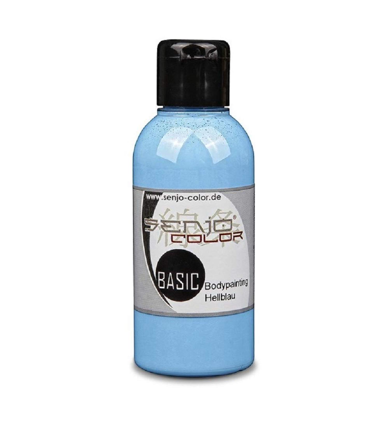 Body painting colors Senjo Color Basic 75ml light blue I face & body paint I carnival Mardi Gras I brush & airbrush paint