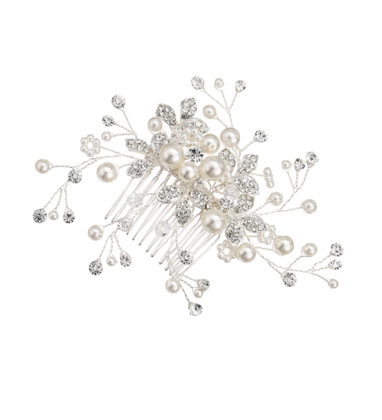 FRCOLOR Wedding Hair Accessories Wedding Headpiece Tiara Bridal Hair Comb Women Hairpin Bride Insert Comb Bridal Headdress Hair Dryer European and American Miss Flower Girl Hair Accessory - Buy Online on GoSupps.com