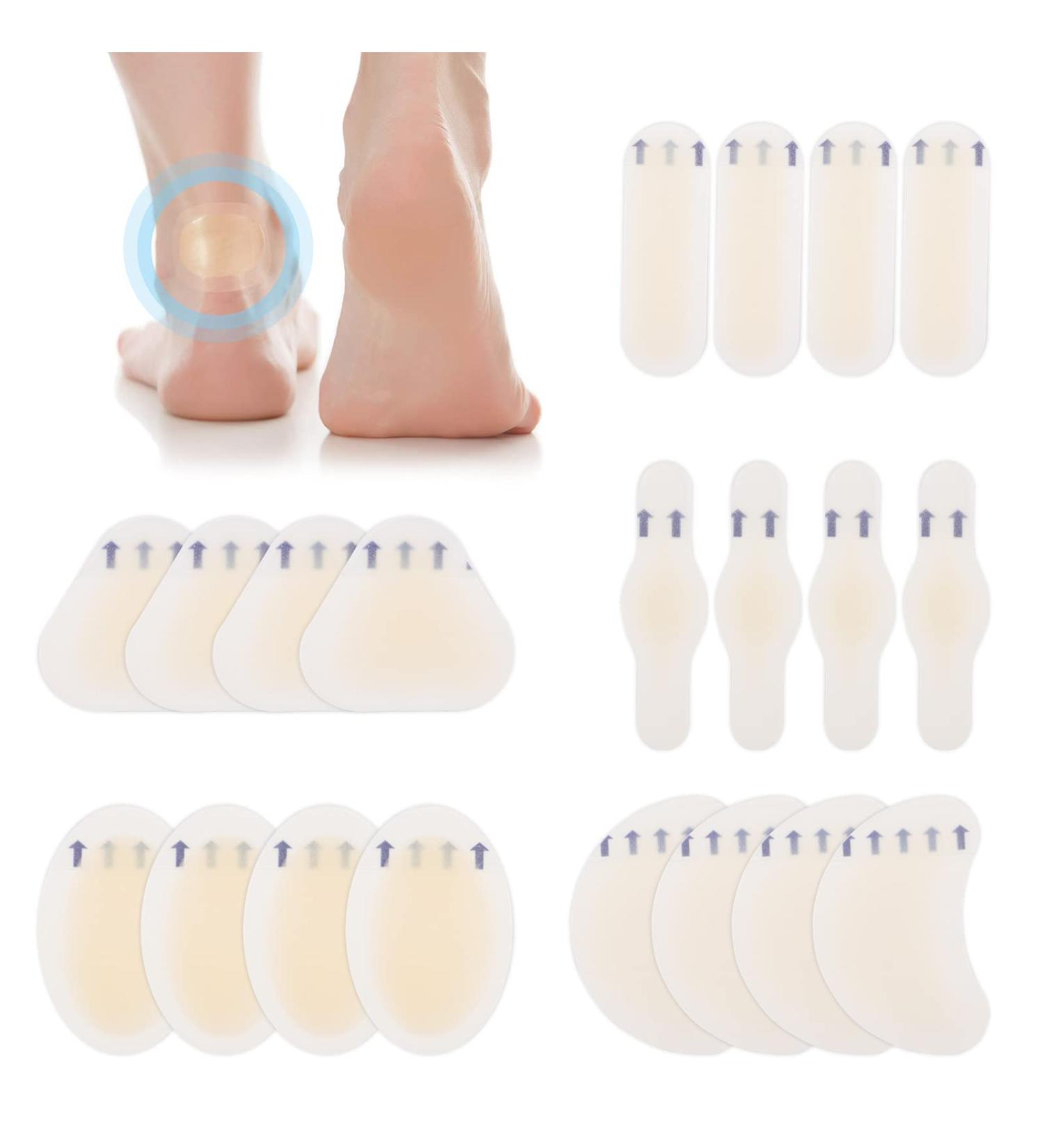 Buy Gel Hydrogel Pavement - 20 Silicone Heel Protectors Invisible Bladder Plasters & Bandages for Feet | International Shipping Available - Buy Online on GoSupps.com