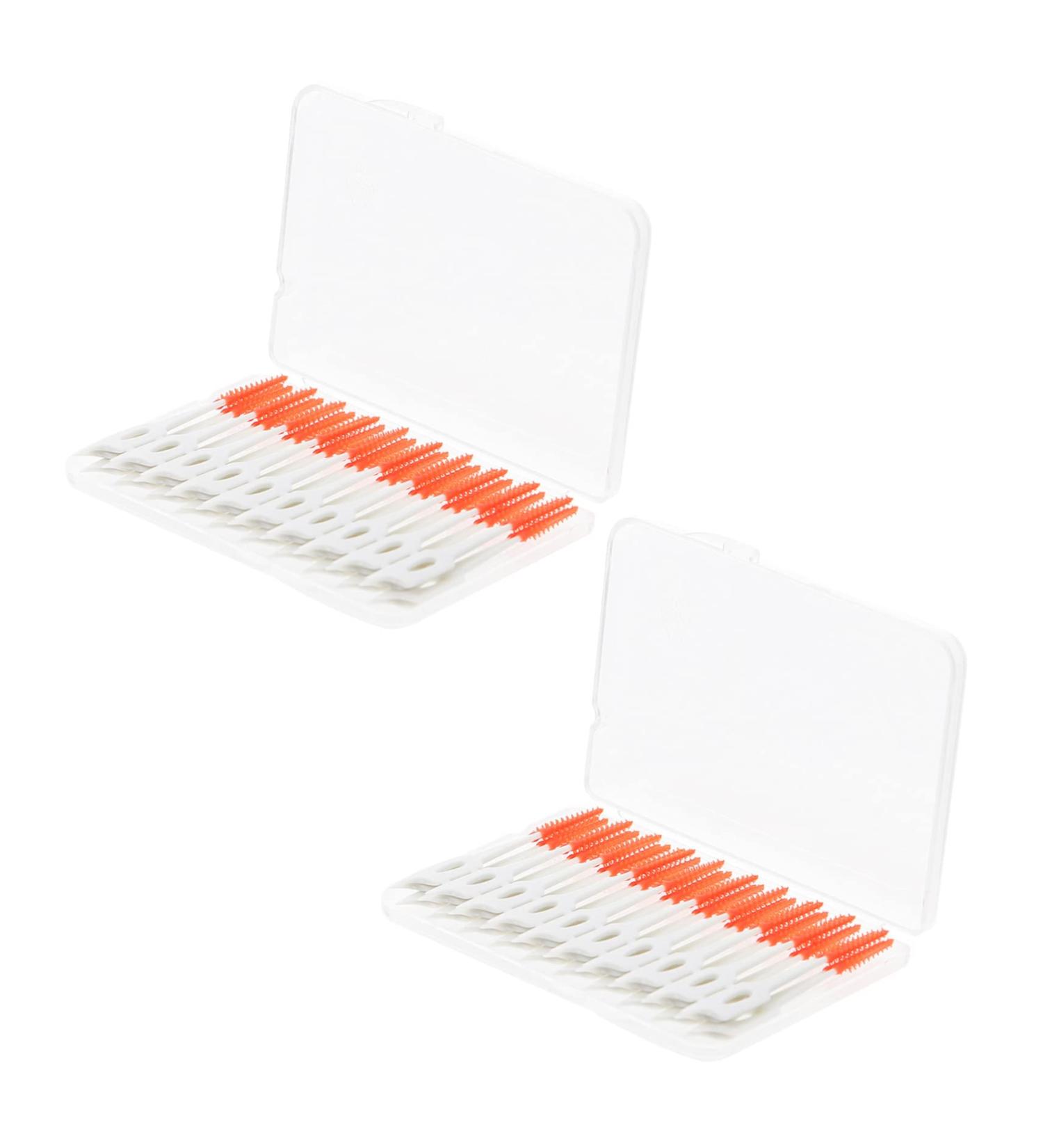 Gatuida 80ST Interdental Brushes - Refillable Ortho Floss Tools for Dental Care | TPE Dental Silk Picks - 1 Pack Orange - Buy Online on GoSupps.com