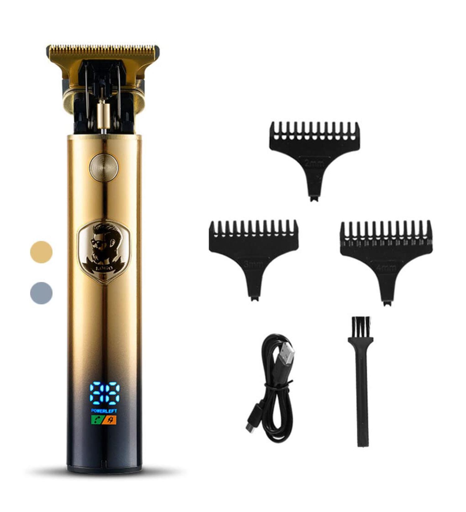 dijiusidy Electric Hair Clippers Rechargeable Professional Cordless Trimmer Digital Display Portable Household Salon Shaver for Male Gold - Buy Online on GoSupps.com