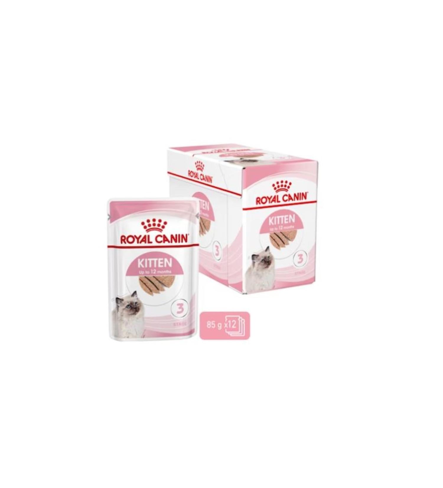 Royal Canin Kitten Instinctive Food in Loaf Wet Pouches 85g (Pack of 48) Variety 85 g (Pack of 12) - Buy Online on GoSupps.com