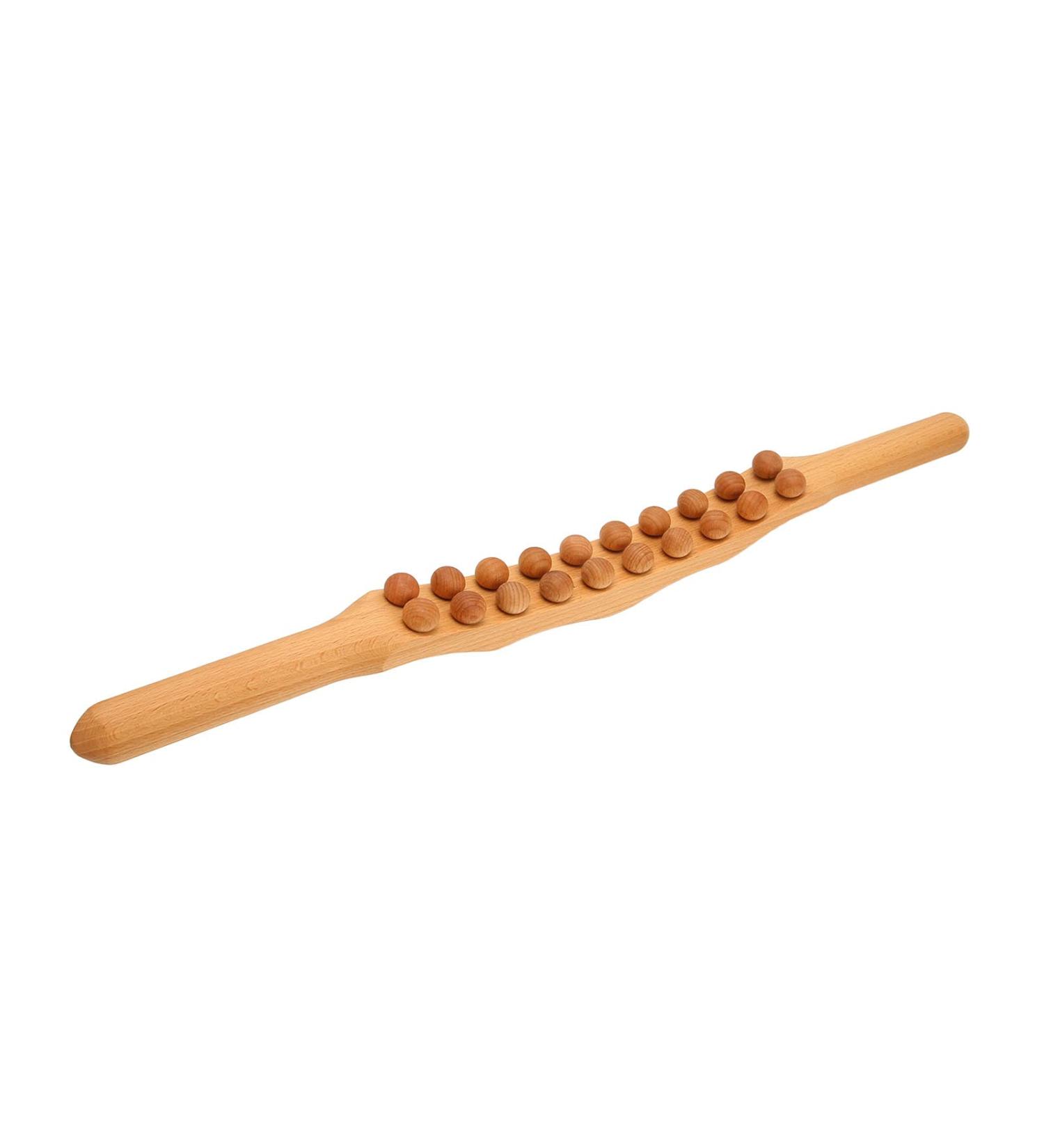 Wood Massage Tab & GUA SHA Tools - Lymphatic Drainage Massage for Neck & Back Pain | Anti-Cellulite Treatment - Buy Online on GoSupps.com