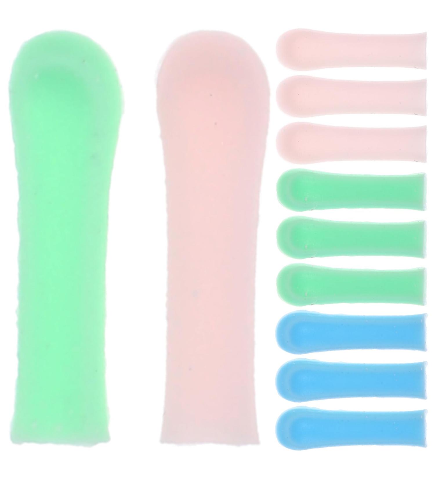 FRCOLOR Ear Spoon Tips - 15pcs Silicone Ear Wax Picker Covers | Ear Cleaner Replacement Sleeves | Earwax Remover Accessory in Blue Green Pink - International Shipping Available - Buy Online on GoSupps.com