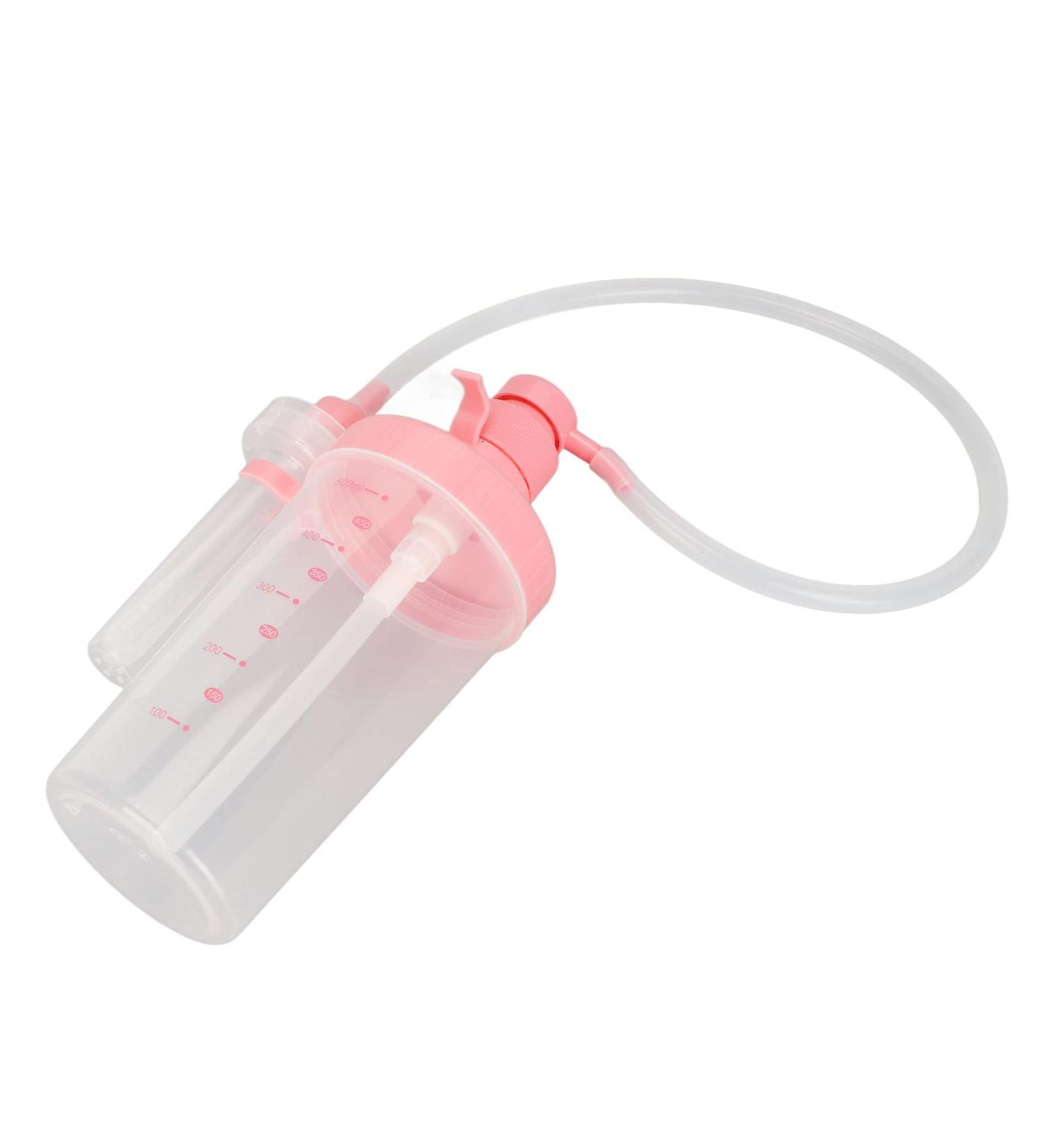 High-Elastic Vaginal Shower - 500ml Manual Pressure Stable Water Flow Safe for Hemorrhoid Patients - Pink - Buy Online on GoSupps.com