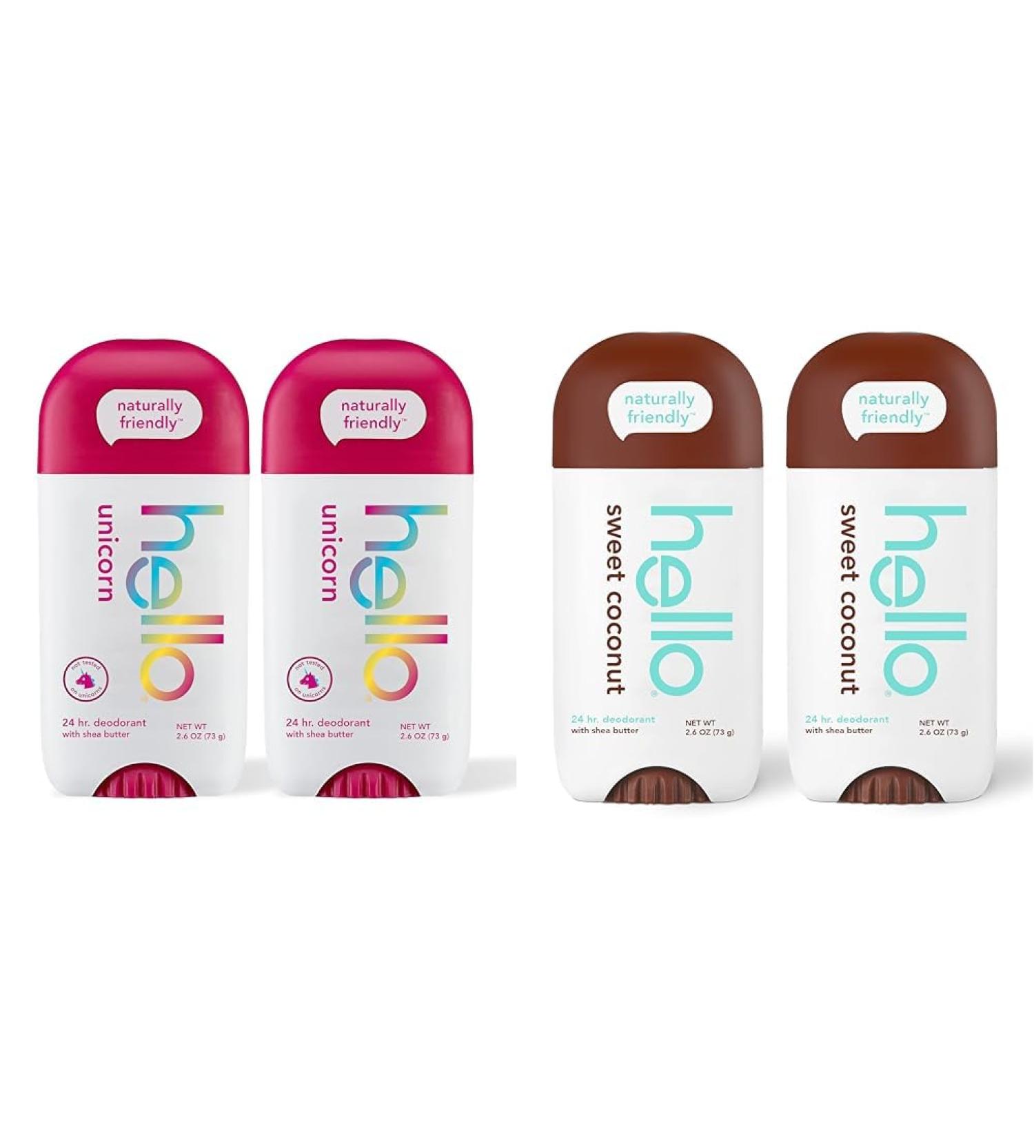hello Unicorn Aluminum Free Deodorant for Women Girls Safe for Kids Dermatologically tested & Sweet Coconut Deodorant With Shea Butter for Women + Men Aluminum Free Baking Soda Free - Buy Online on GoSupps.com