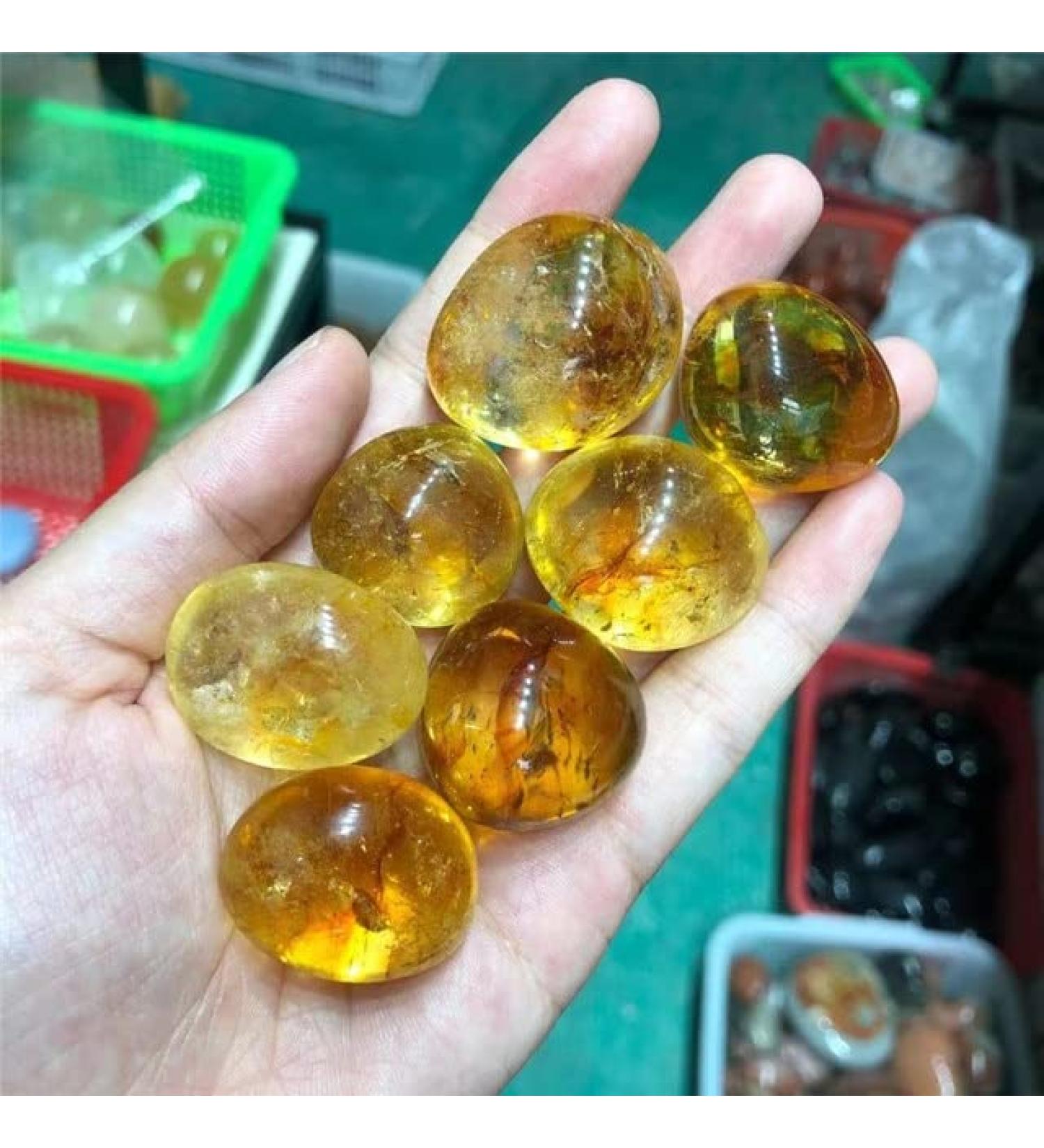 20-30mm Premium Crystals Stones Natural Citrine for Home Decoration - (Color: 100g Size: 20-30mm) - Buy Online on GoSupps.com