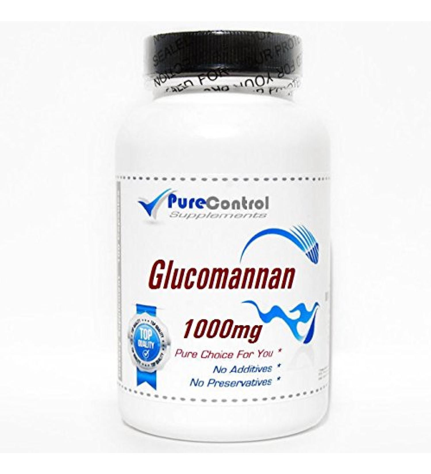 Glucomannan 1000mg // 90 Capsules // Pure // by PureControl Supplements