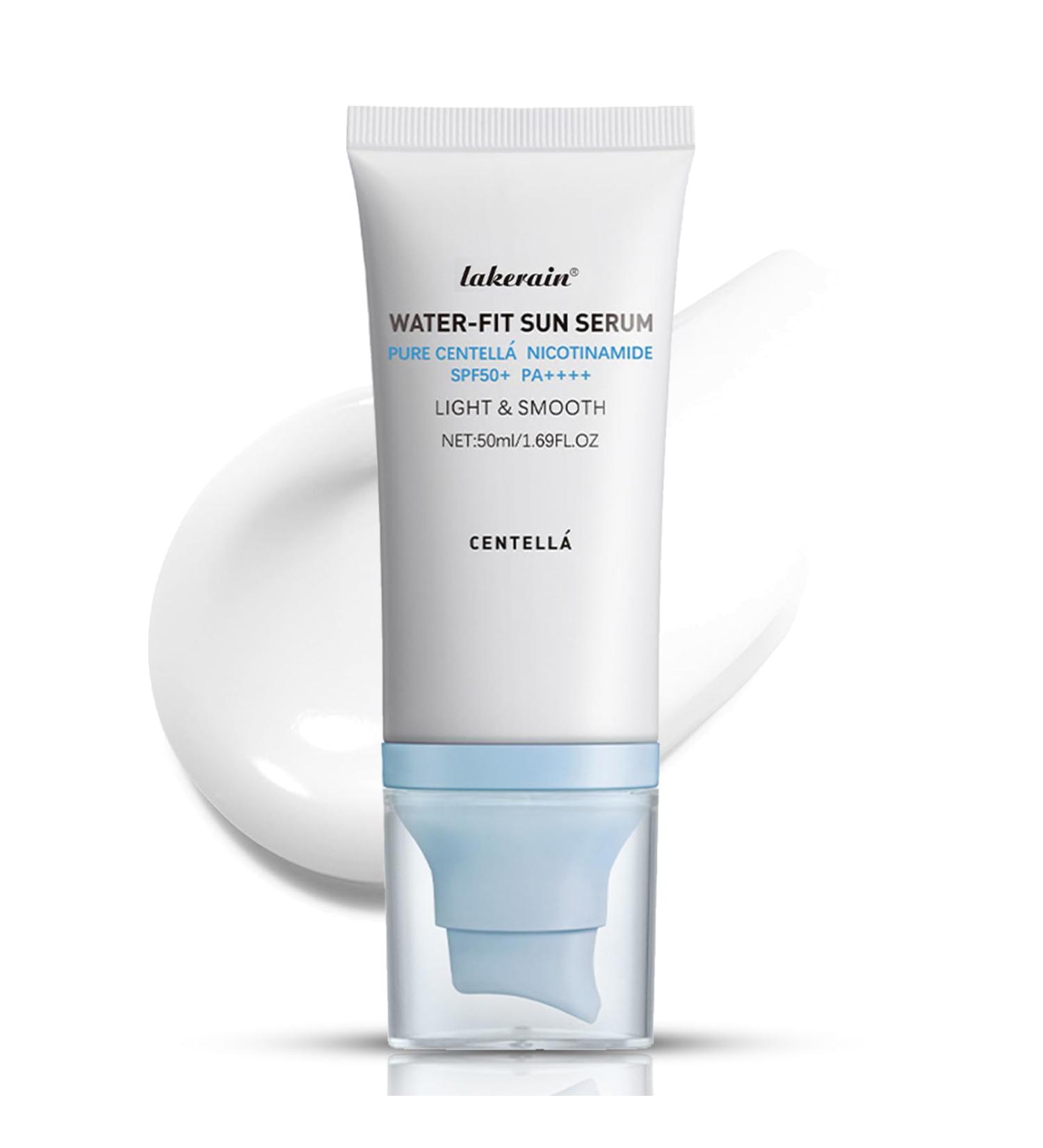 Centella Sunscreen SPF 50 - Hyalu Cica Water-Fit Serum for All Skin Types Long-Lasting Protection No White Cast - Shop Internationally - Buy Online on GoSupps.com