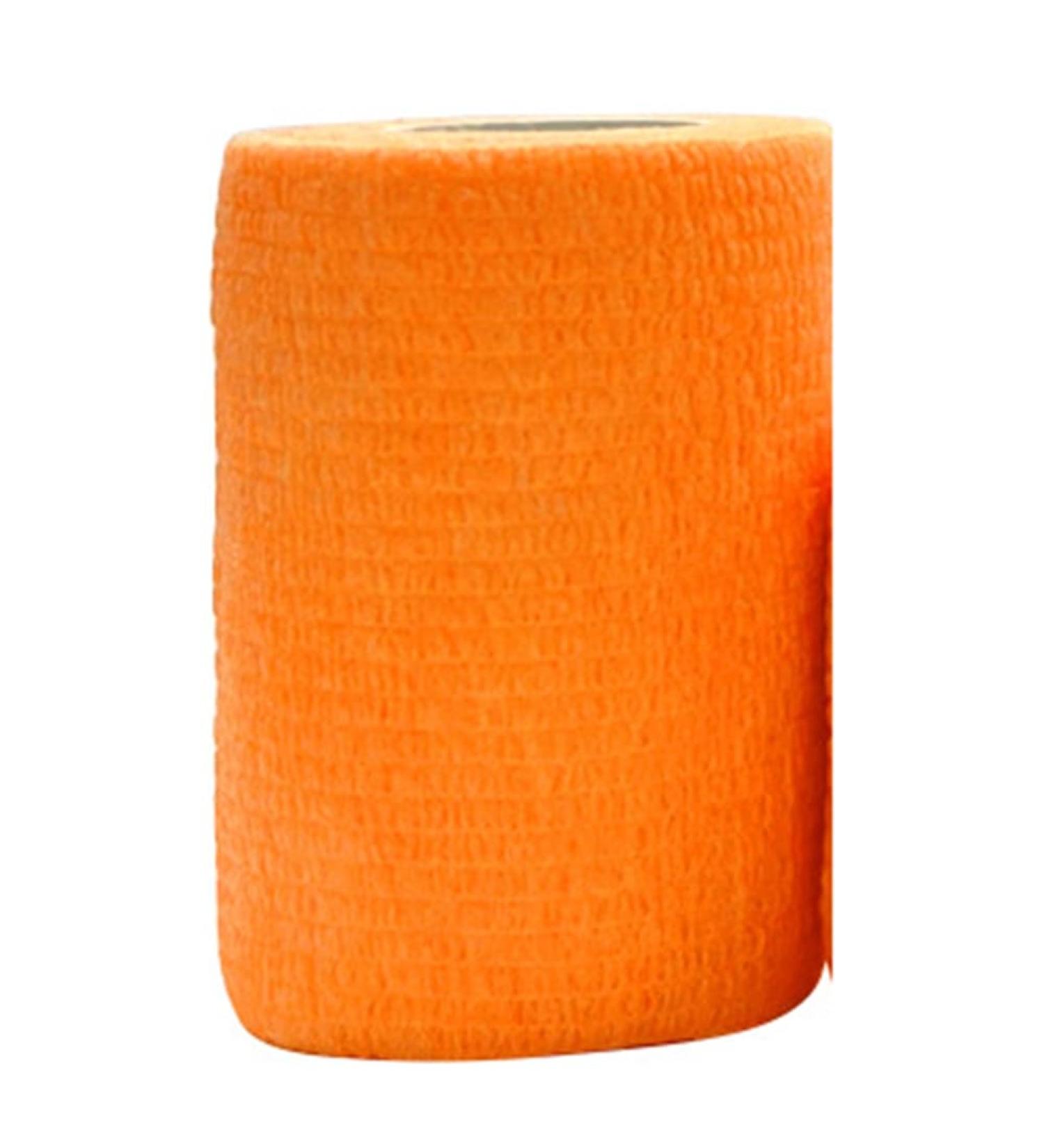 Dewedrt Yellow Sport Self Adhesive Elastic Bandage Wrap Tape for Knee Support Pads Finger Ankle Palm - Buy Online on GoSupps.com