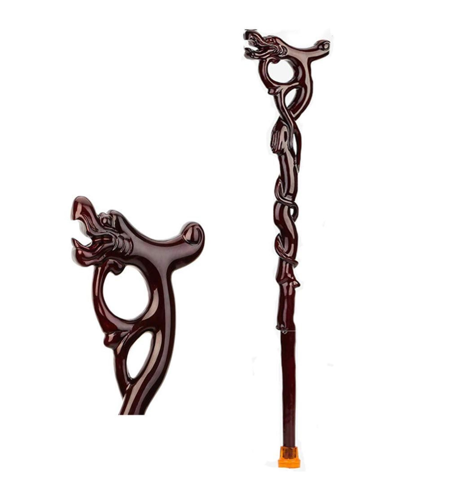 Adjustable Crutches Multifunctional Crutches Environmentally Friendly Wooden Materials Healthy Ergonomic Large Handle Suitable for People with Leg Inconvenience Hiking Crutches Hello 85cm - Buy Online on GoSupps.com