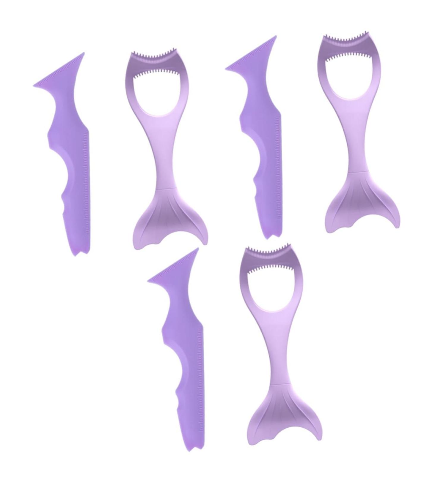 MAGICLULU 6 Pcs Silicone Eyeliner Make up Aid Make up Stencils Makeup Eyeliner Purple Cosmetic - Buy Online on GoSupps.com