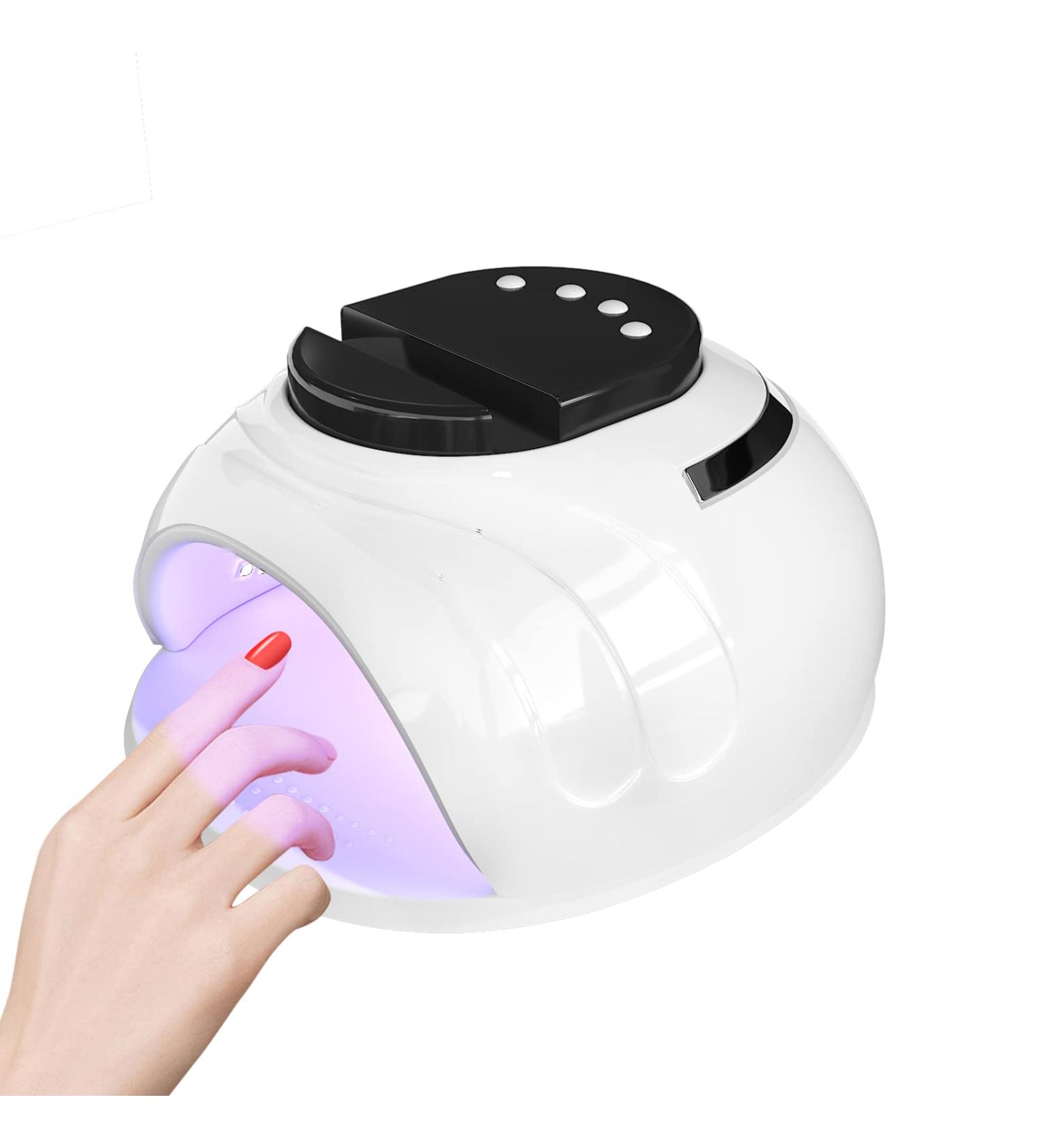 168W UV LED Nail Dryer Lamp - Professional Gel Nail Dryer with Timer & Infrared Sensor for Home & Salon Use - Buy Online on GoSupps.com