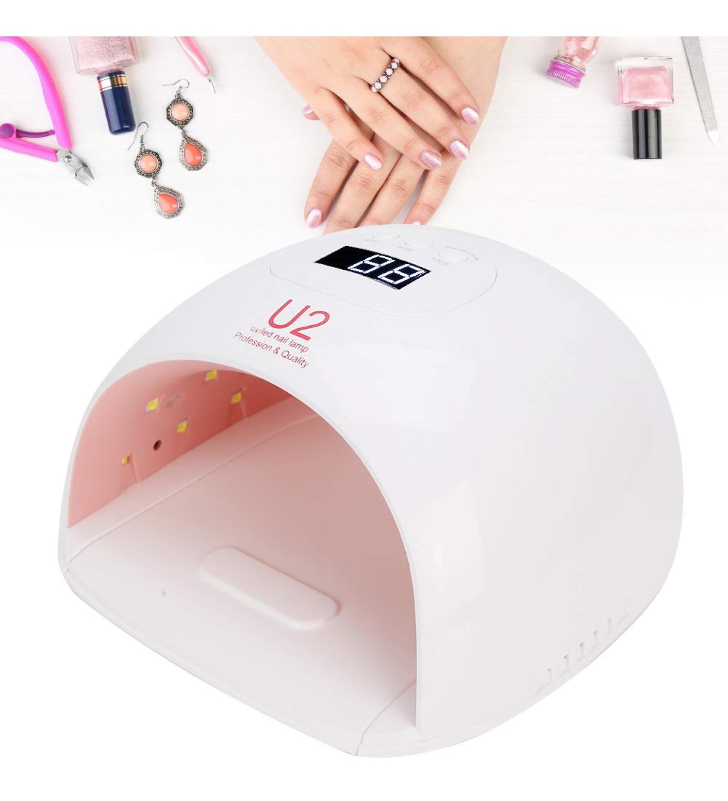 72W Professional Nail Dryer - UV-LED Light for Gel Nail Polish & Manicure | #1 Nail Art Equipment in the UK - Buy Online on GoSupps.com