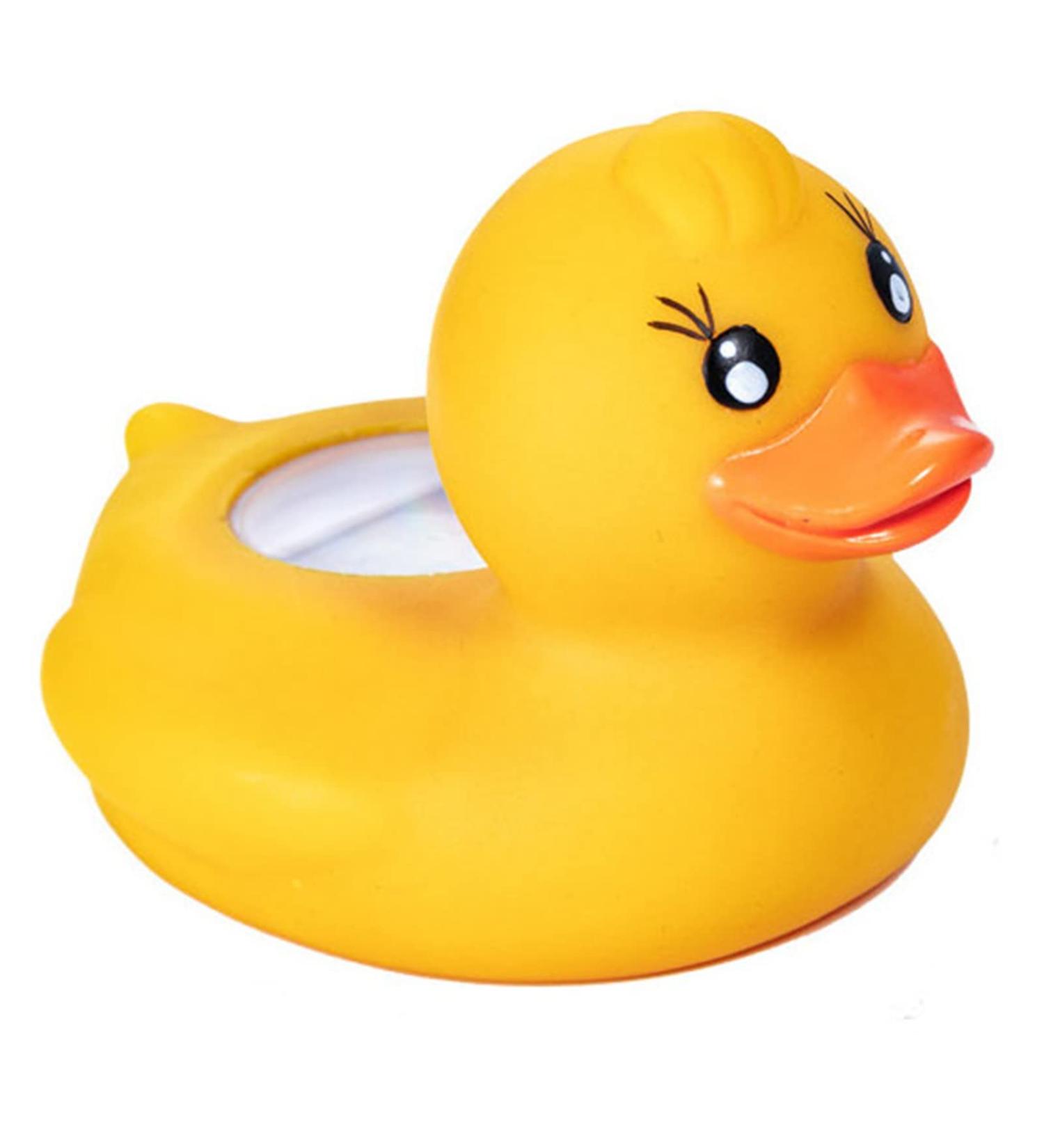 Duck Bath Thermometer - Electric Safety Duck Bath Thermometer for Baby - Yellow - Buy Online on GoSupps.com